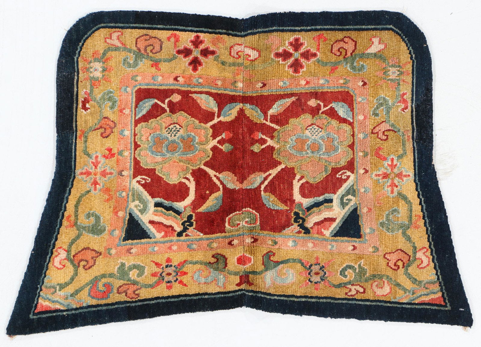 Saddle Rug, Tibet, Early 20th C., 3'1'' x 2'1'' (1 of 6)