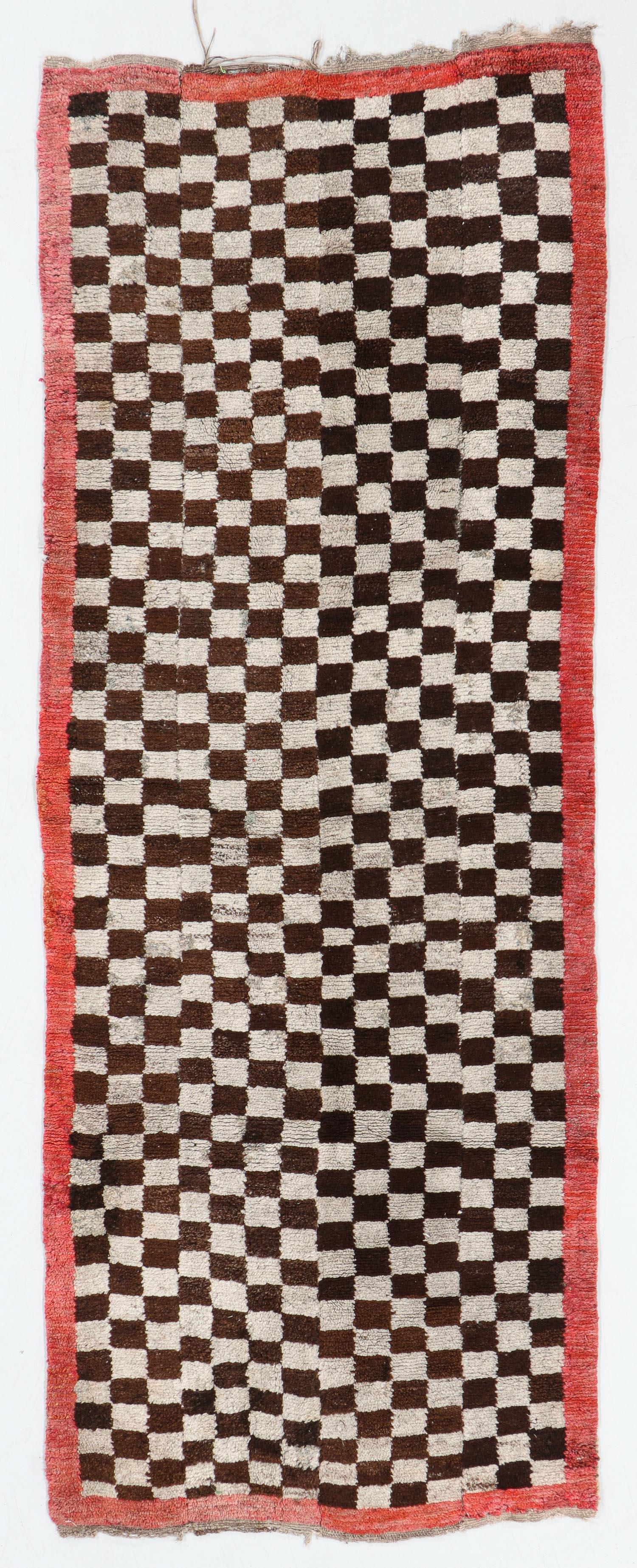 Tsuk Truk Checkerboard Rug , Tibet, Early 20th C., (1 of 5)