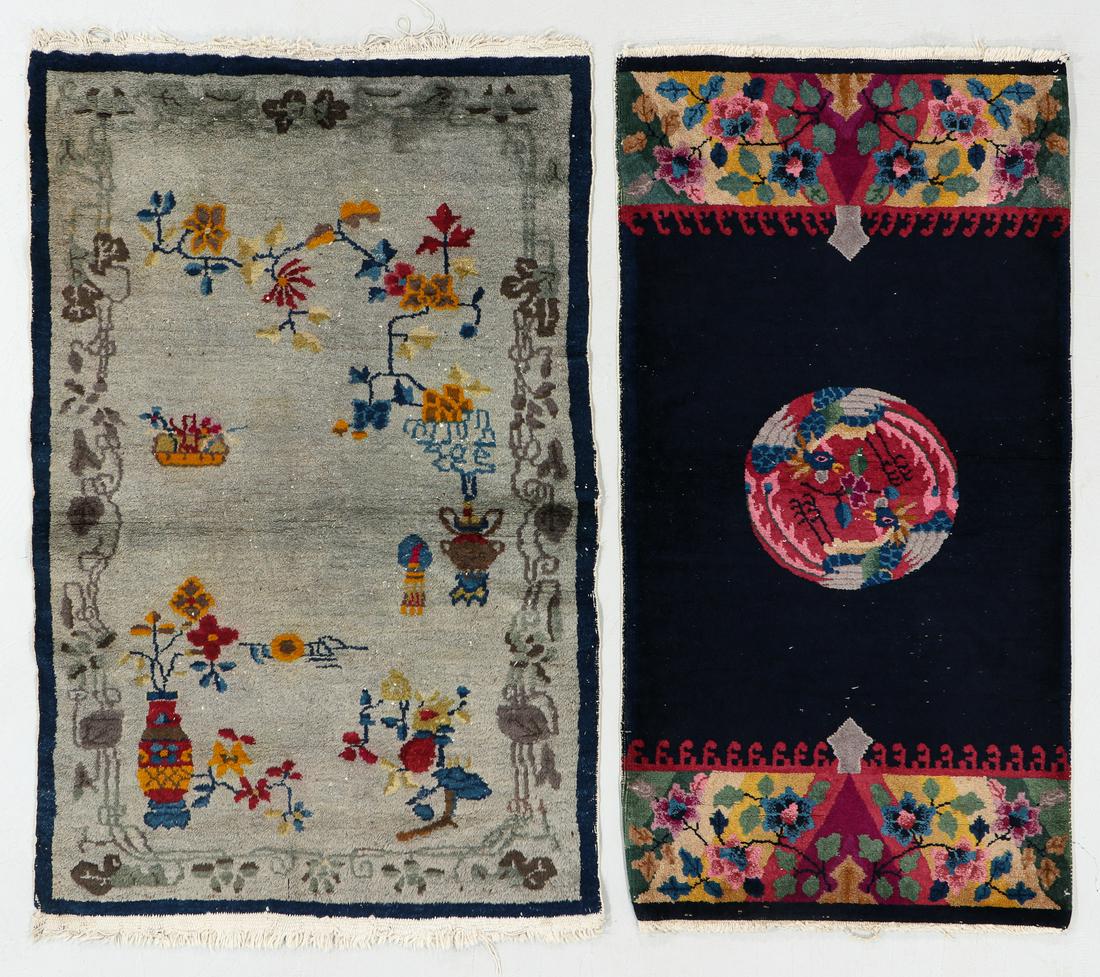 Two Art Deco Rugs, China, Early 20th C (1 of 8)