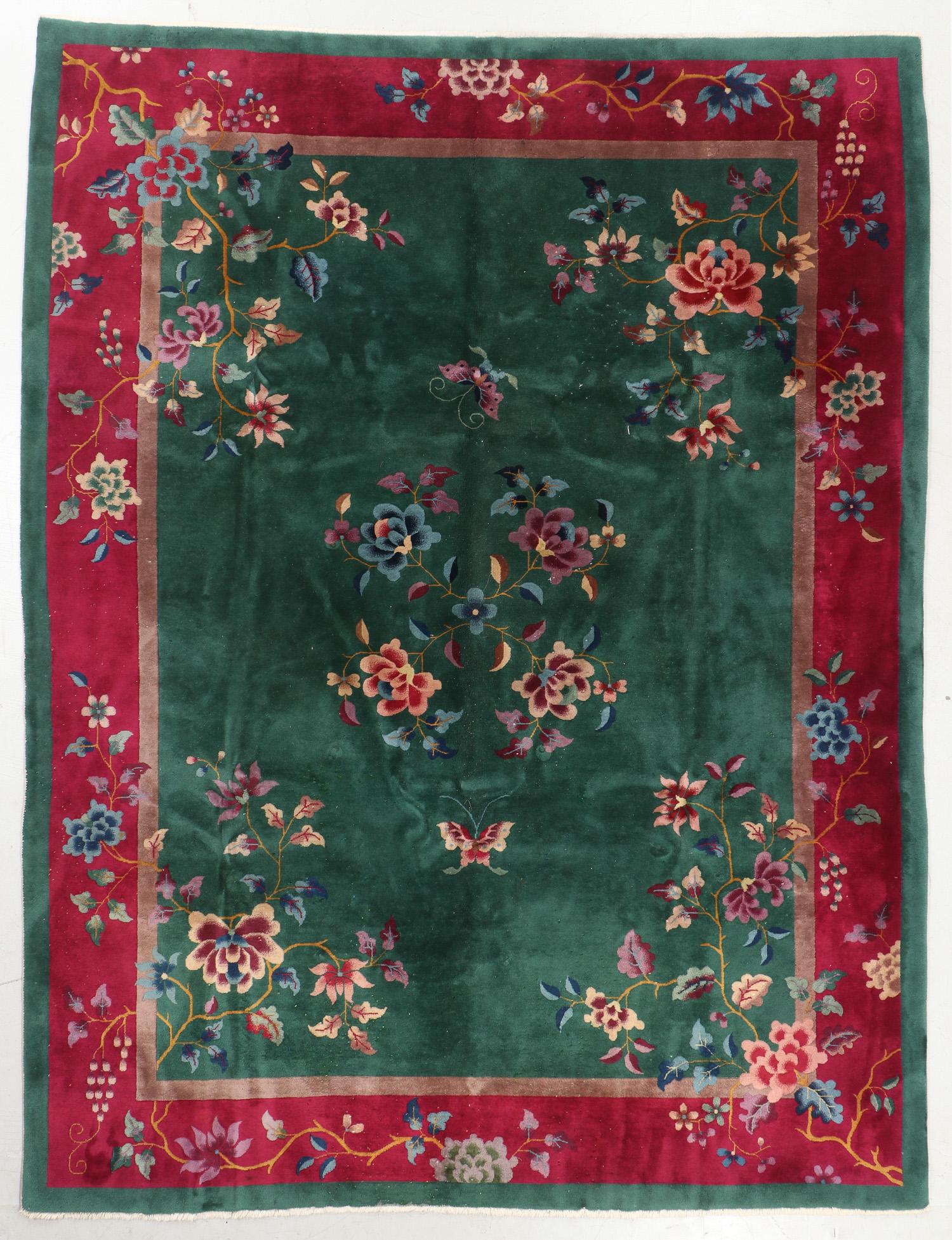 Art Deco Rug , China, Early 20th C., 8'8'' x 11'5'' (1 of 5)