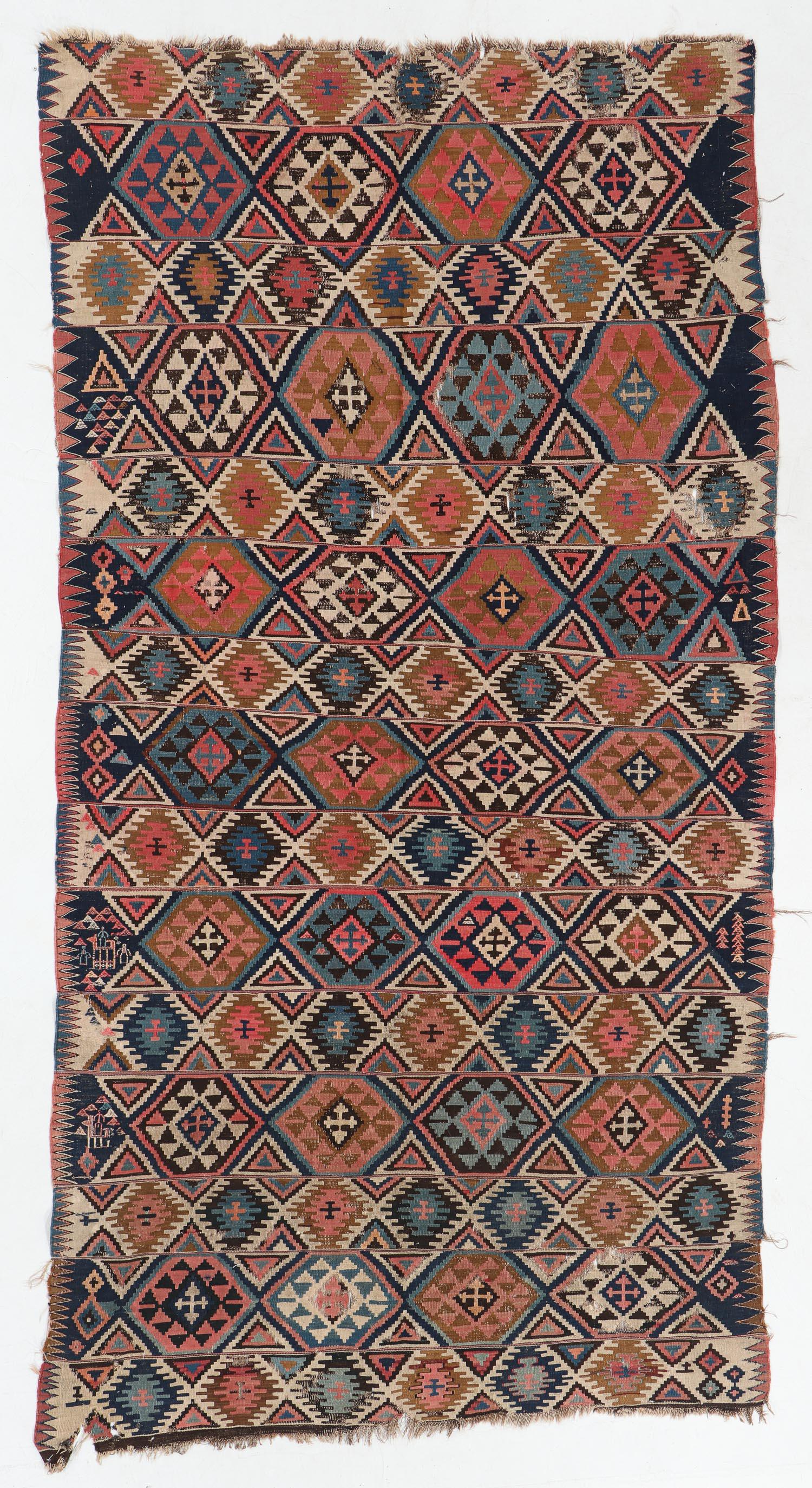 Shirvan Kilim, Caucasus, Late 19th C., 5'6'' (1 of 4)