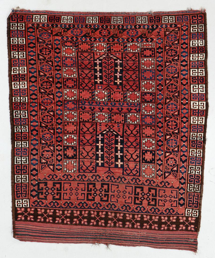 Ersari Prayer Rug, Afghanistan, Circa 1880, 4'4'' x (1 of 5)