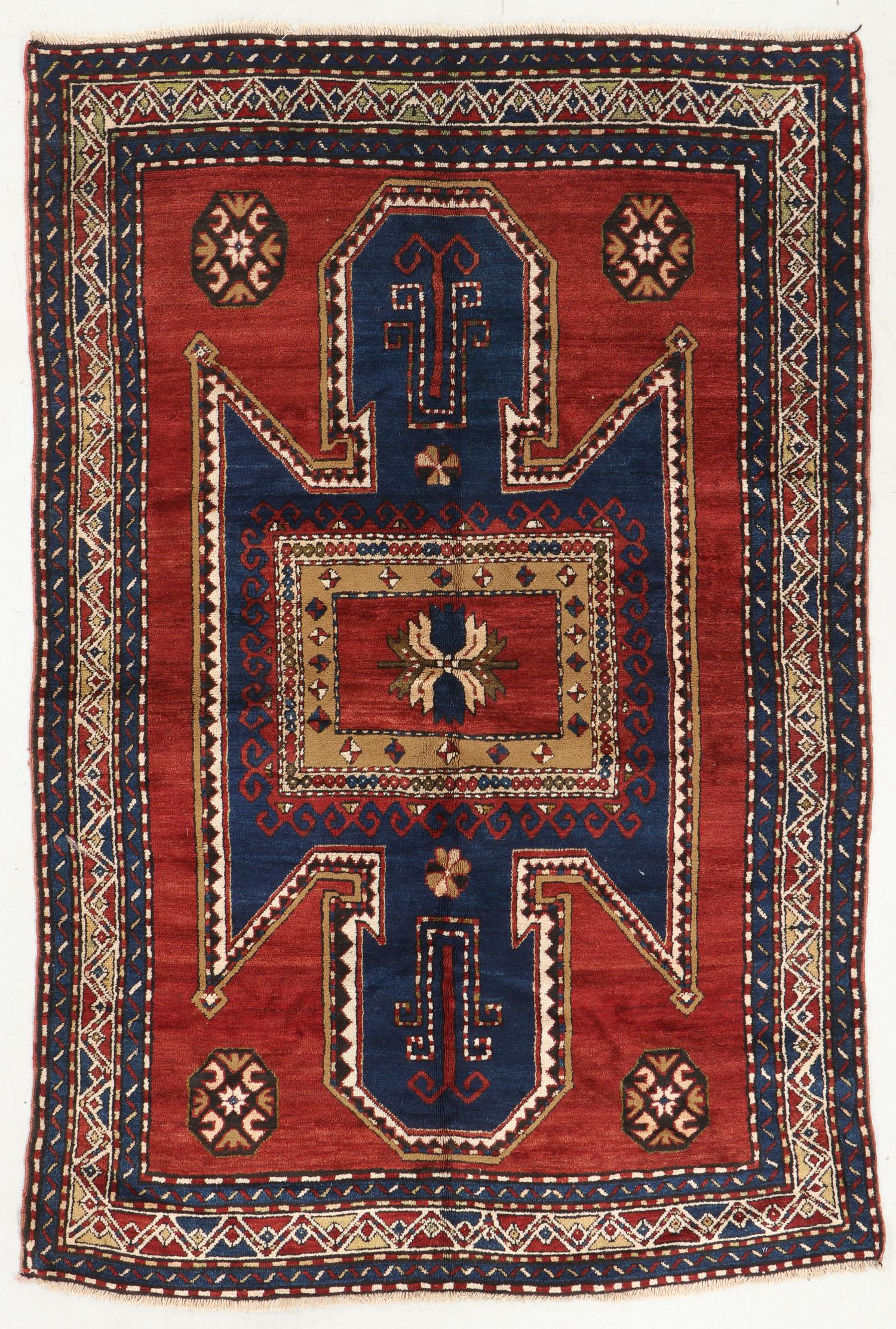 Sewan Kazak Rug, Caucasus, Circa 1900, 5'10'' x 8'8'' (1 of 4)