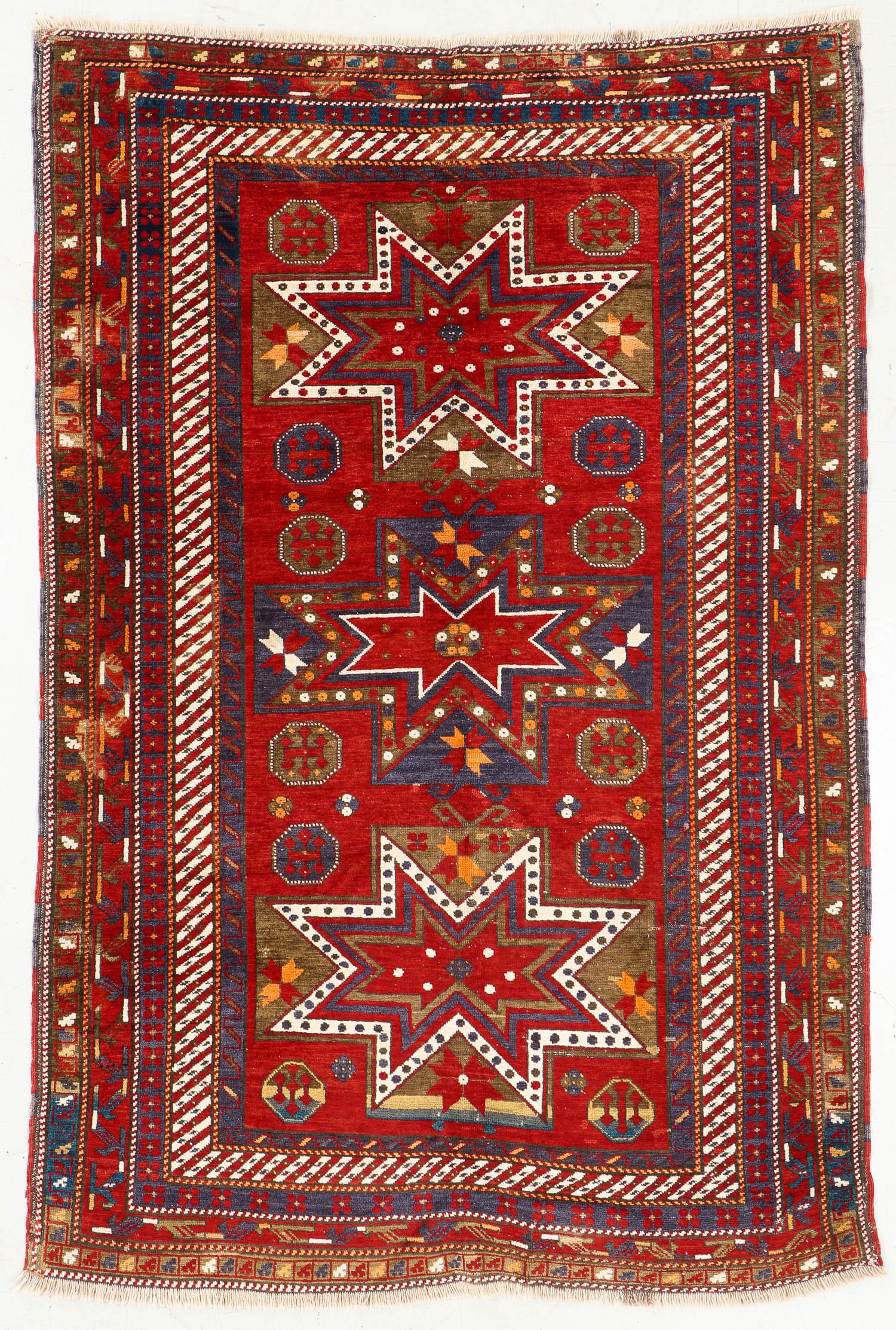 Star Kazak Rug, Caucasus, Late 19th C., 5'1'' x 7'7'' (1 of 5)