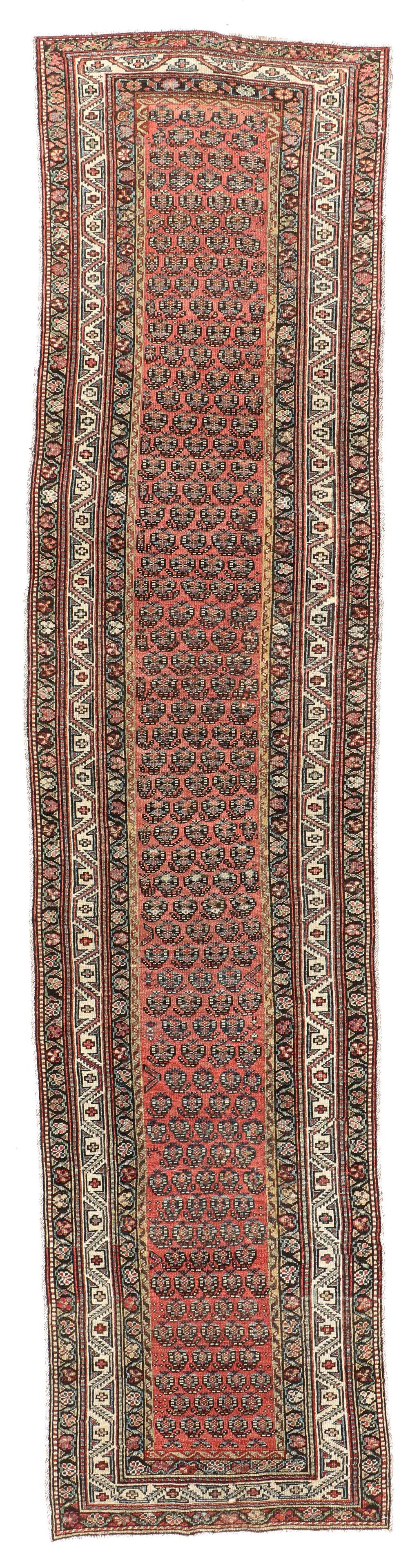 West Persian Kurd Rug, Circa 1900, 2'11'' x 12'5'' (1 of 6)