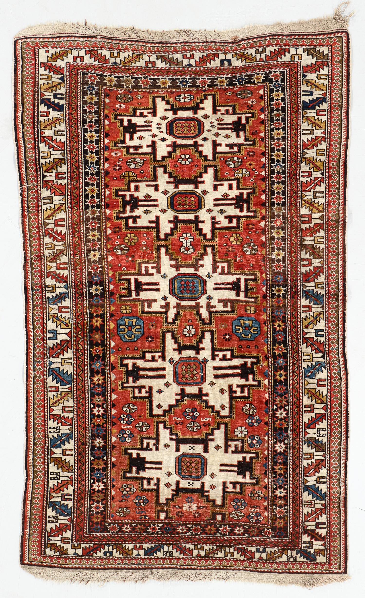 Shirvan Rug, Caucasus, Late 19th C., 3'10'' x 6'3'' (1 of 5)