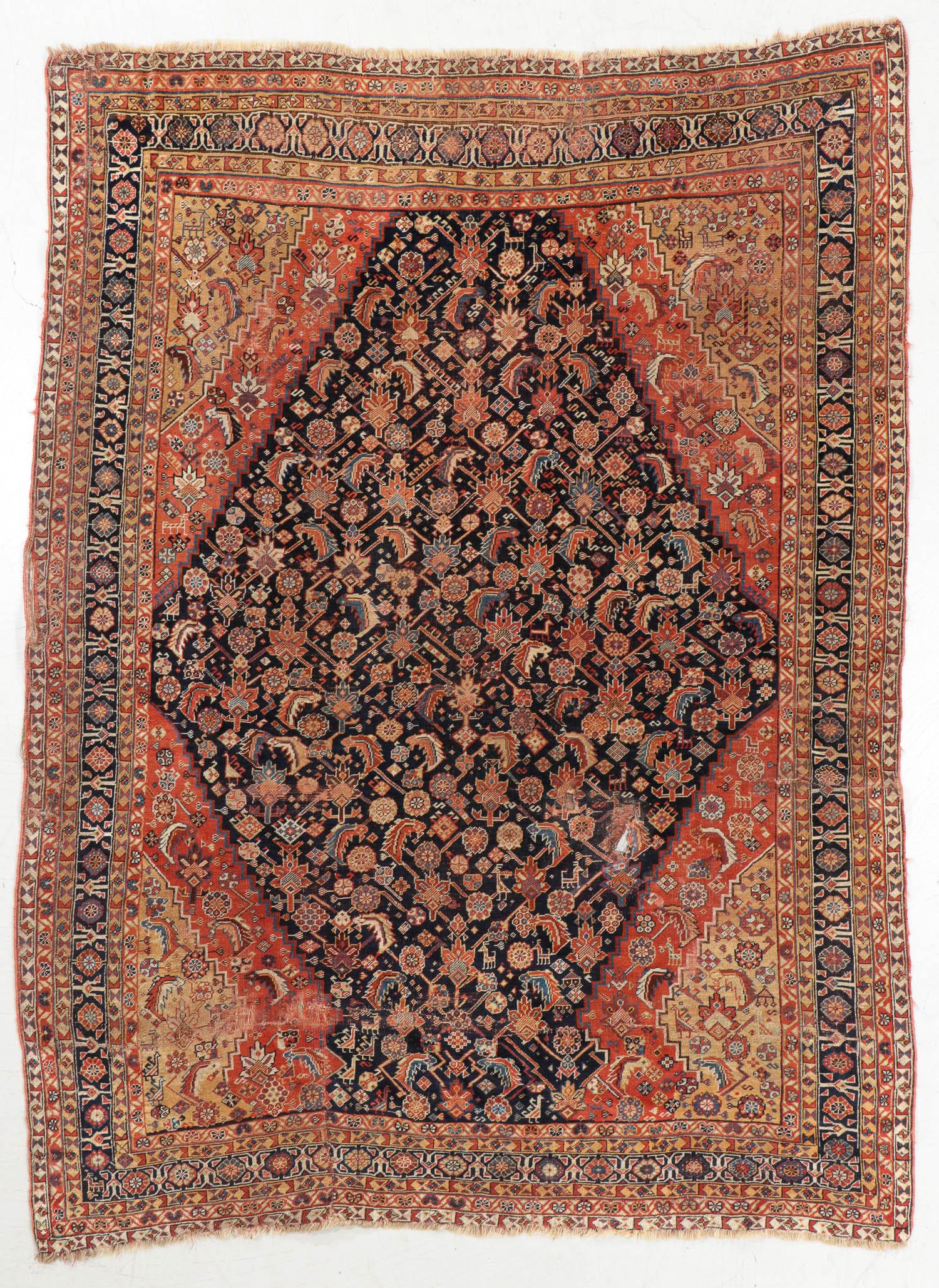 Gashgai Rug, Persia, Late 19th C., 5'9'' x 7'11'' (1 of 5)