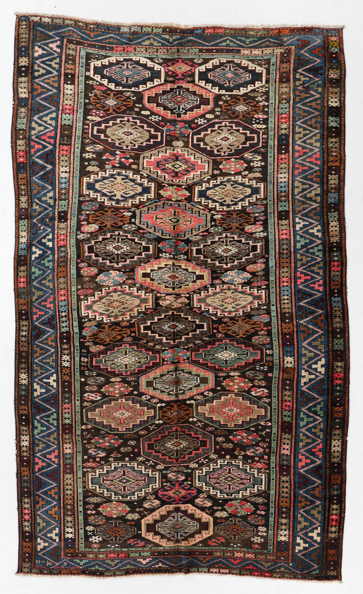 West Persian Kurd Rug, Persia, Circa 1900, 6'2'' x (1 of 5)