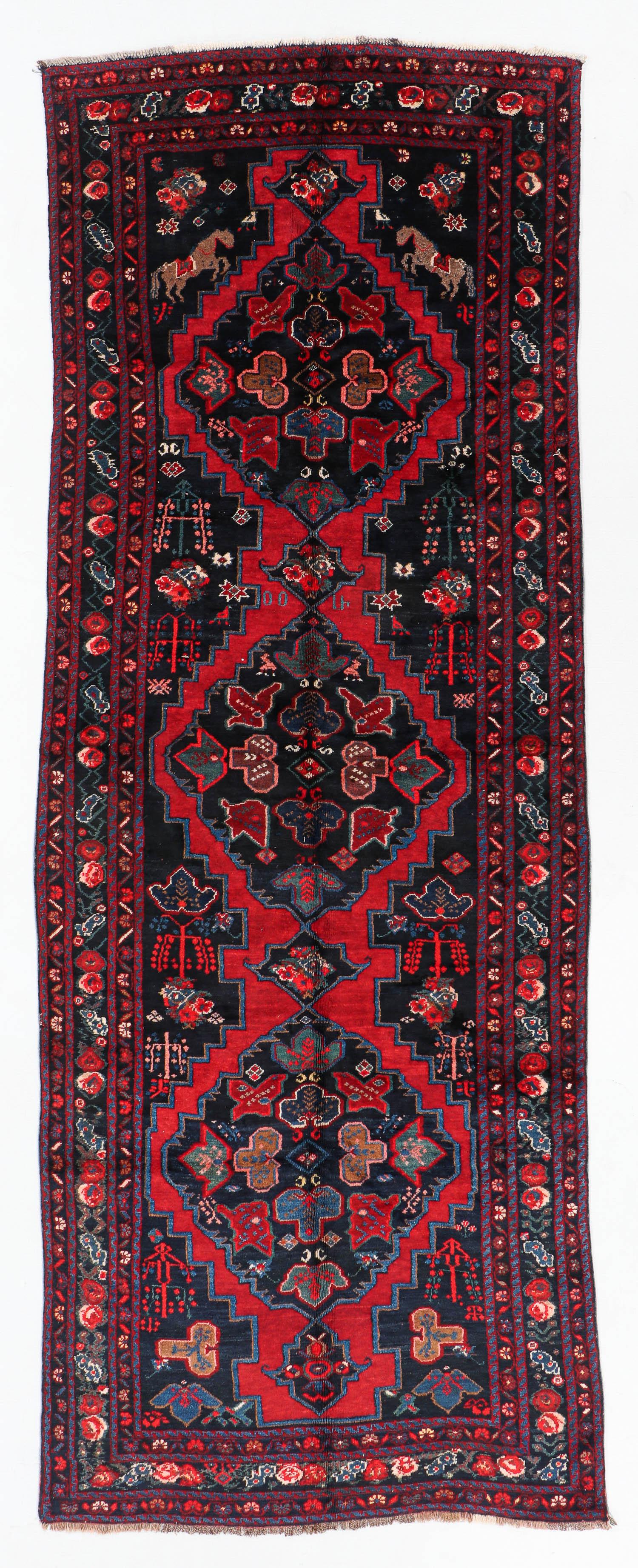 Kazak Rug, Caucasus, Circa 1920/30, 4'7'' x 12'8'' (1 of 6)