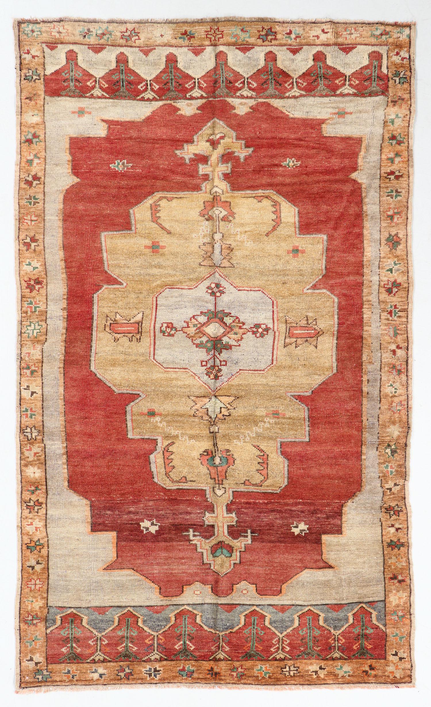 West Anatolian Rug, Turkey, Early/Mid 20th C., 4'10'' x (1 of 5)