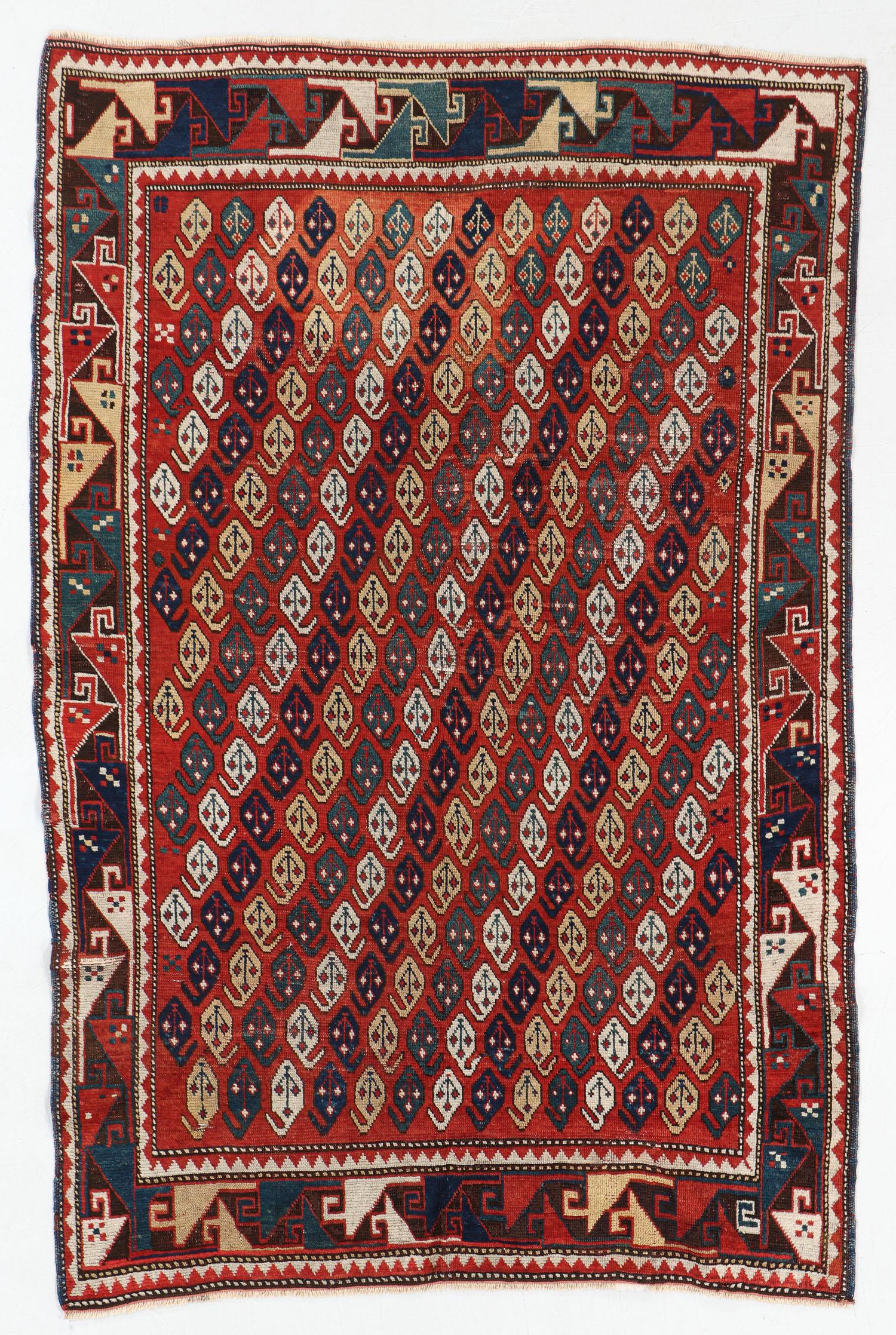 Kazak Rug, Caucasus, Late 19th C., 4'5'' x 6'10'' (1 of 5)