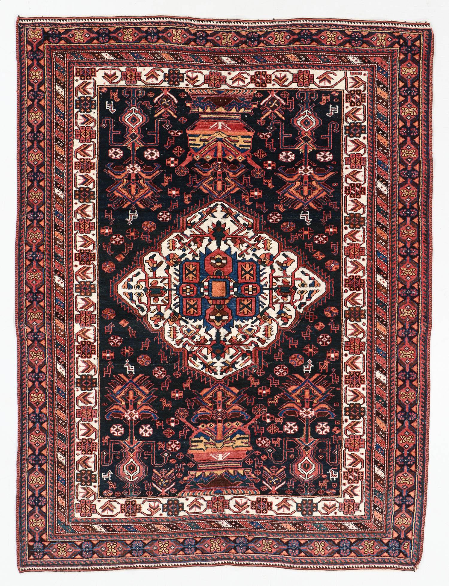 Afshar Rug, Persia, Early 20th C., 4'7'' x 6'2'' (1 of 5)