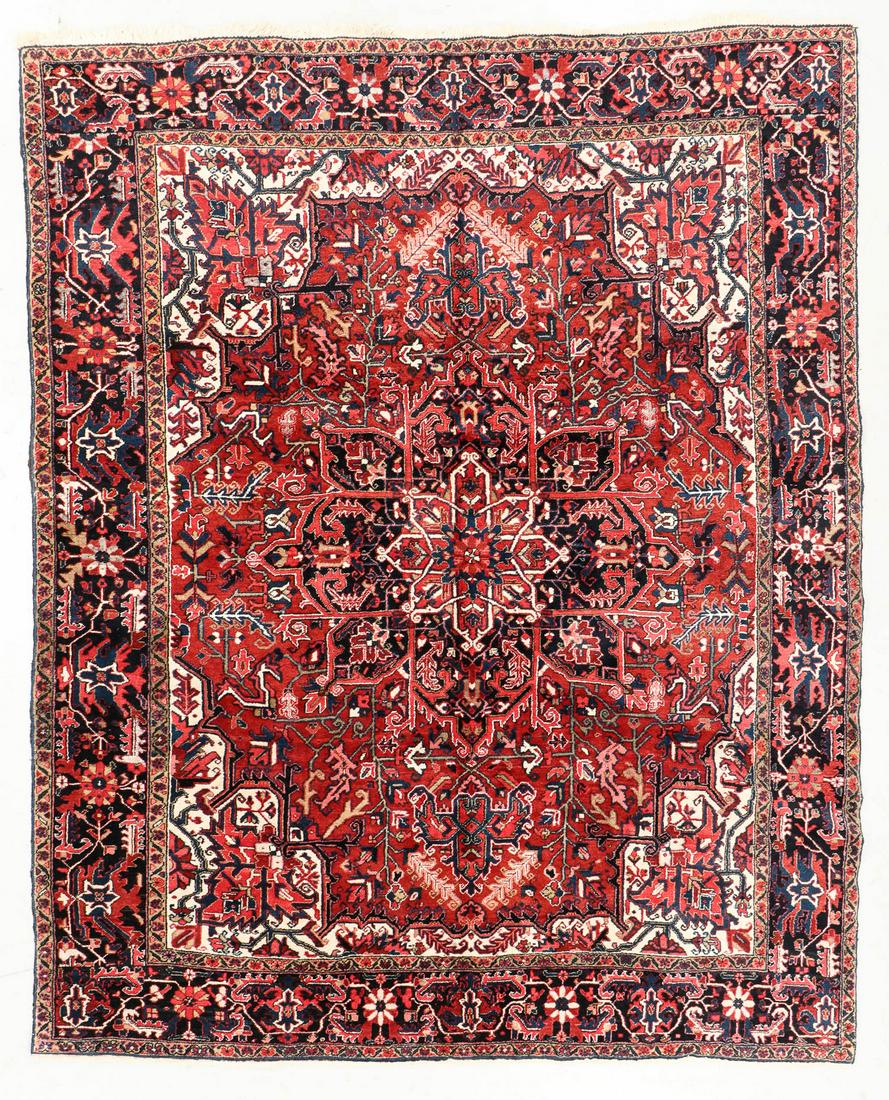 Heriz Rug, Persia, Mid 20th C., 8'2'' x 9'10'' (1 of 5)