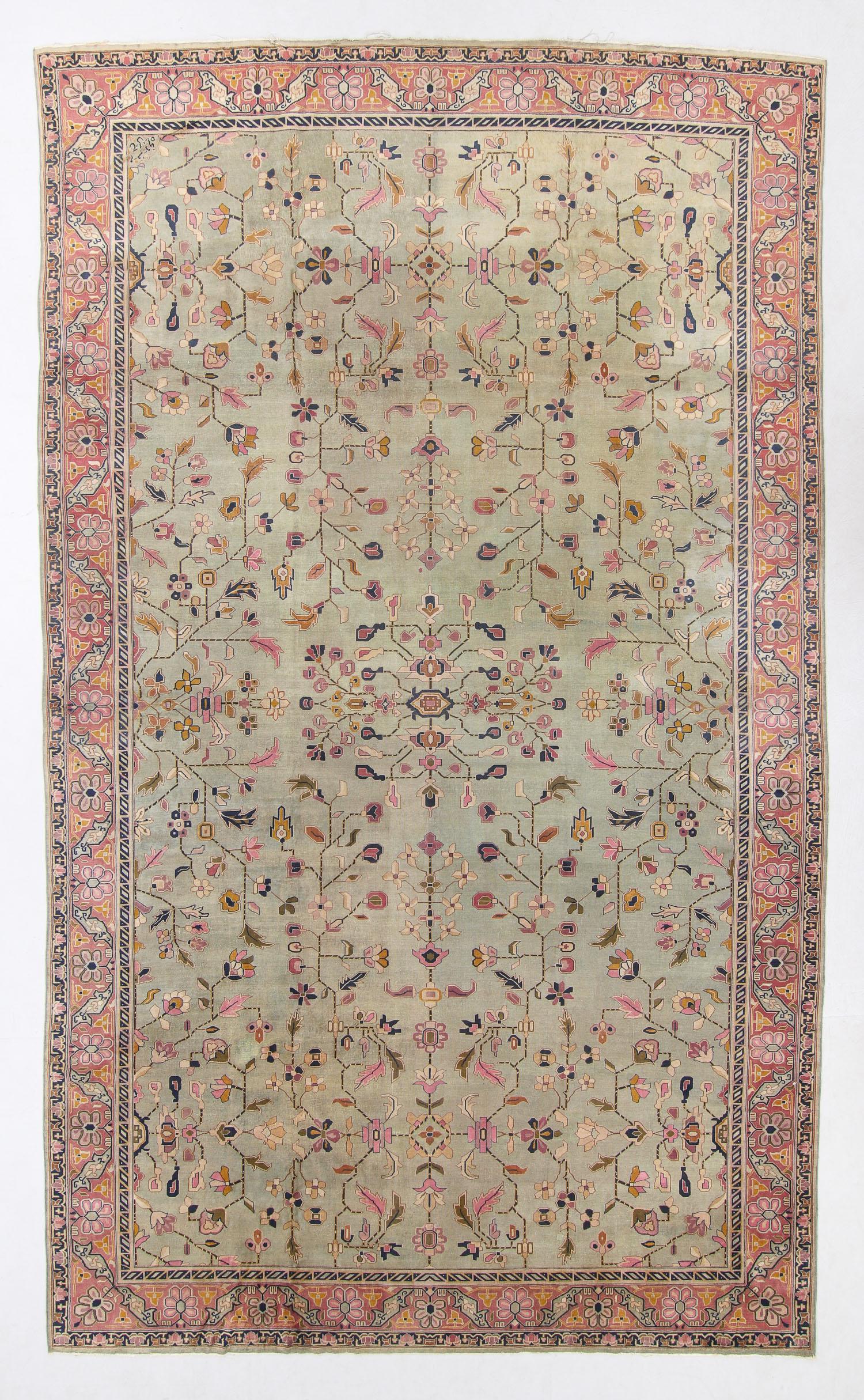 Amritsar Rug, India, Early 20th C., 10'9'' x 18'4'' (1 of 6)