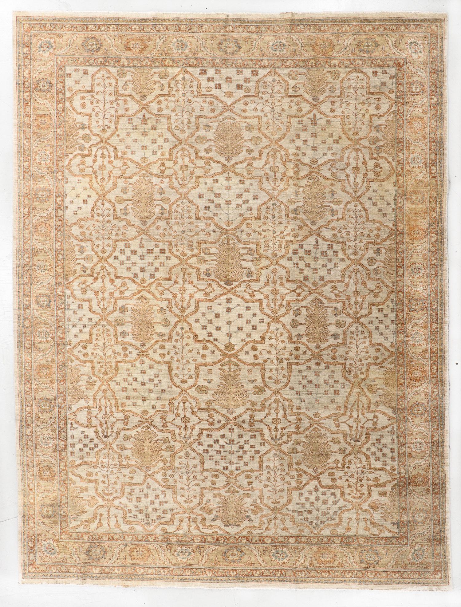 Vintage Oushak Rug, Turkey, 8'8'' x 11'7' (1 of 5)