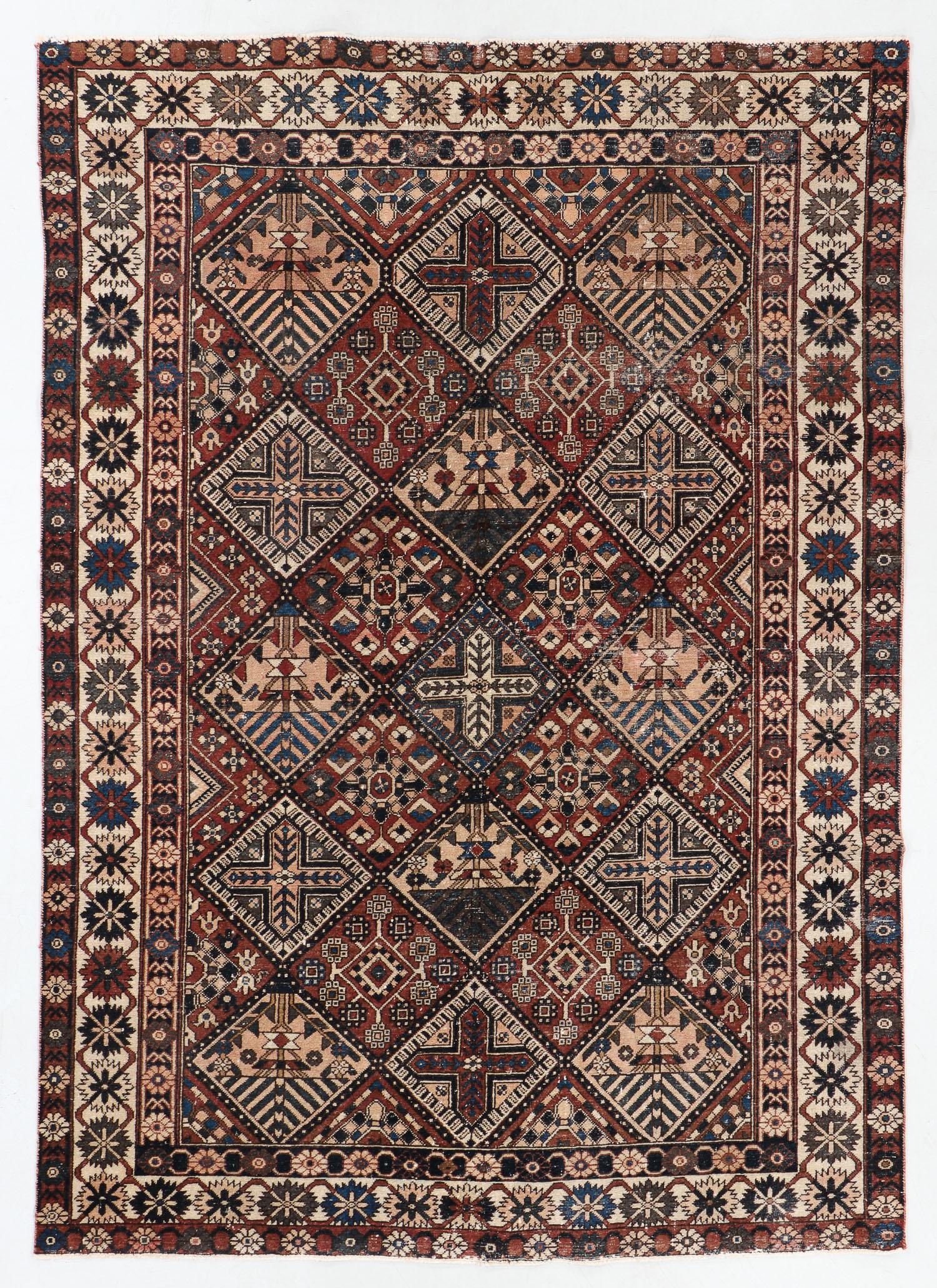 Baktiari Rug, Persia, Early 20th C., 6'9'' x 9'8'' (1 of 5)