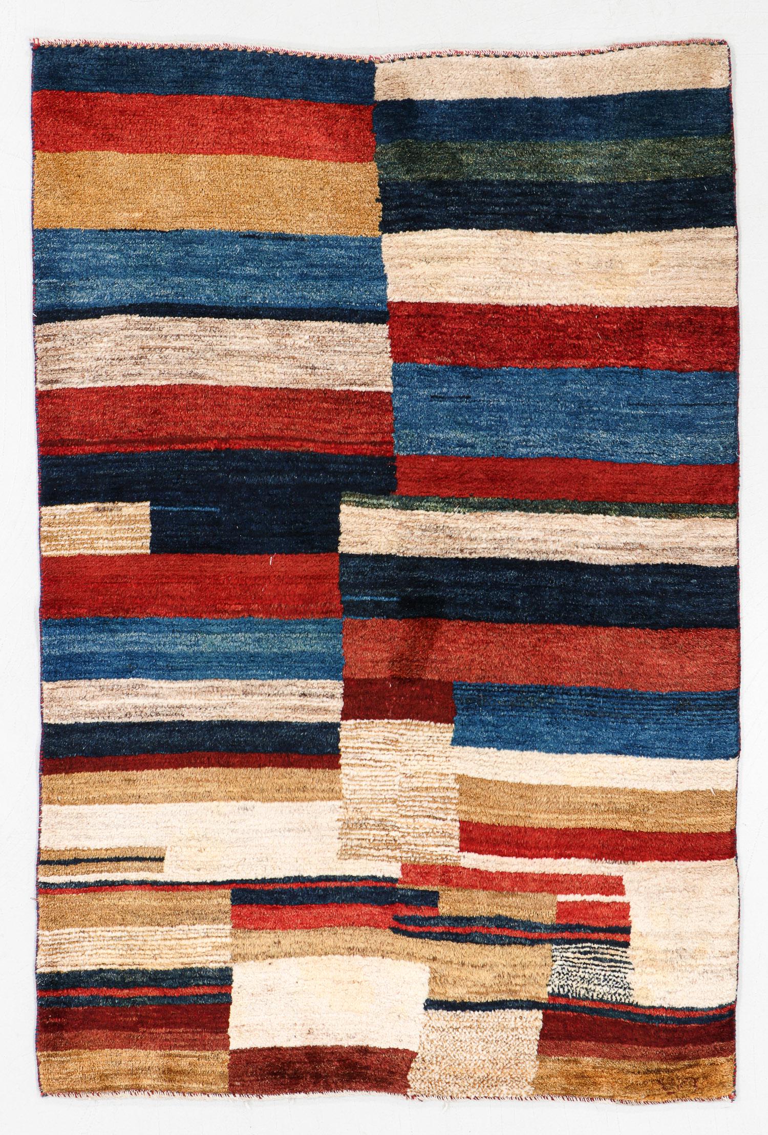 Gabbeh Rug, Persia, Late 20th C., 4'1'' x 6'1'' (1 of 5)
