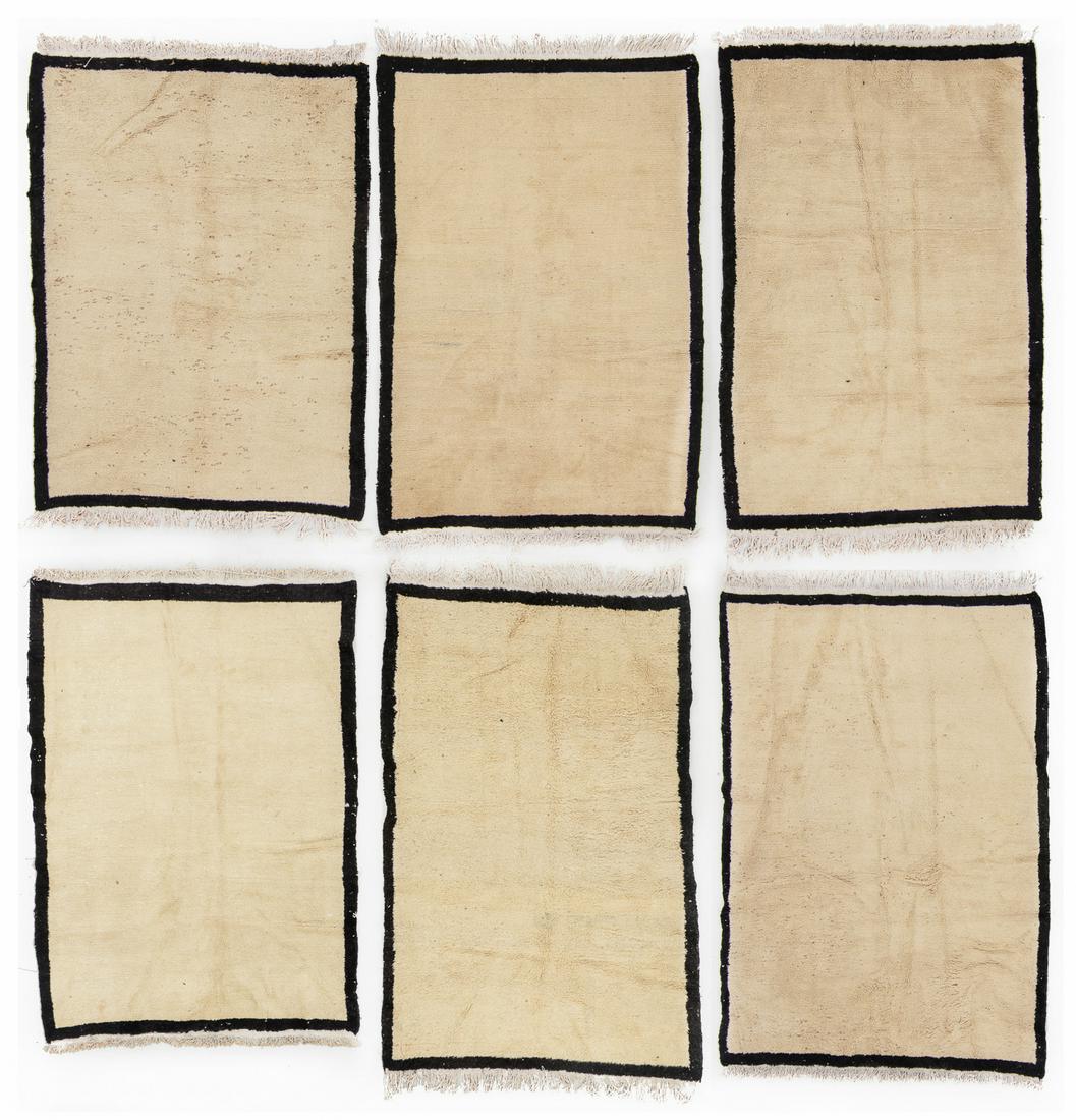 Group of 6 Plain Field Gabbeh Rugs, Persia (1 of 10)
