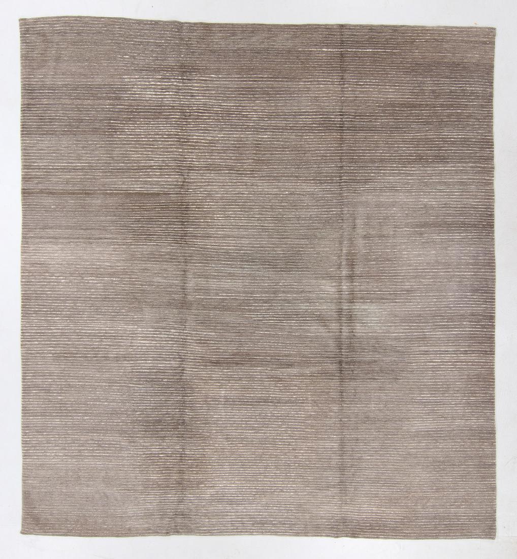 Modernist Striped Rug, Nepal, 10'1'' x 11'1'' (1 of 5)