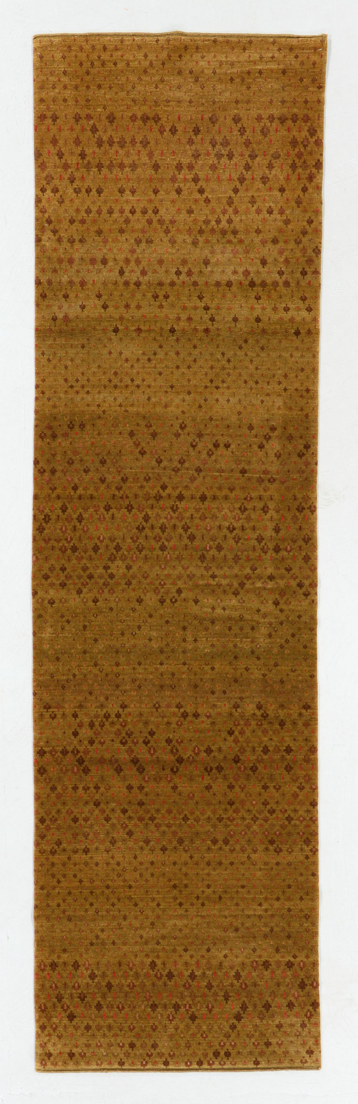 Modern Tibetan Rug, Nepal, 2'9'' x 10'1'': Modern Tibetan Rug, Nepal, 2'9'' x 10'1'' (84 x 307 cm). Weight: 19 lbs. Wool. Note: There Are No Hidden or Confidential Reserves in this Auction; All Acceptable Bidding Commences at the Online Start 