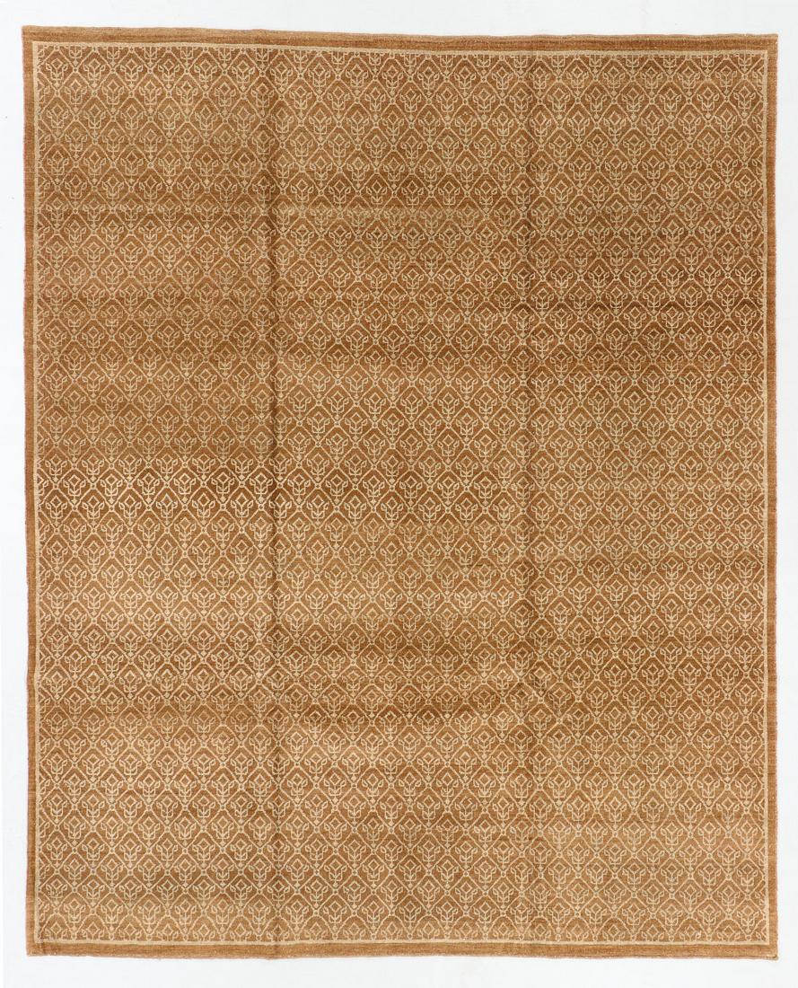 Modernist Tibetan Rug, Nepal, 8'1'' x 9'11'': Modernist Tibetan Rug, Nepal, 8'1'' x 9'11'' (246 x 302 cm). Weight: 35 lbs. Wool. Note: There Are No Hidden or Confidential Reserves in this Auction; All Acceptable Bidding Commences at the Online St