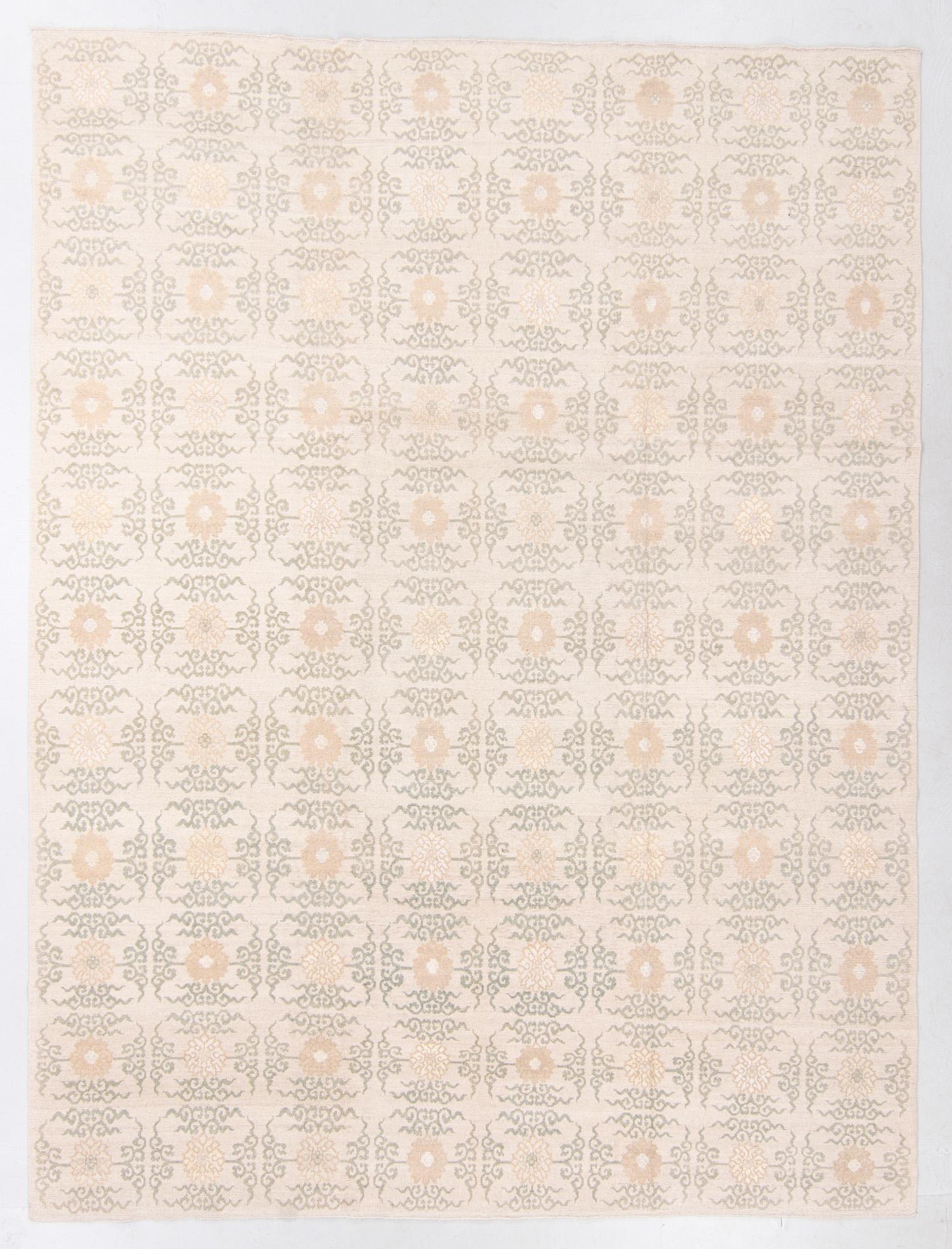 Modernist Tibetan Rug, Nepal, 9'2'' x 12'2'' (1 of 5)