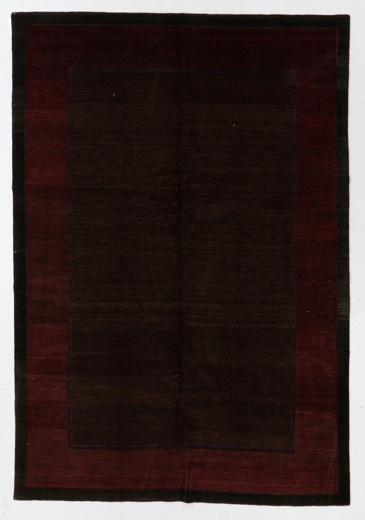 Modernist Tibetan Rug, Nepal, 5'10'' x 8'6'': Modernist Tibetan Rug, Nepal, 5'10'' x 8'6'' (178 x 259 cm). Weight: 31 lbs. Wool. Note: There Are No Hidden or Confidential Reserves in this Auction; All Acceptable Bidding Commences at the Online St