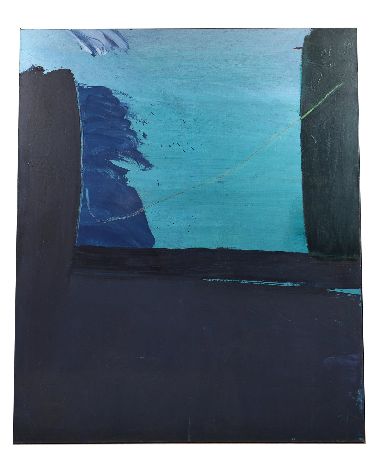David McGovern (American, 20th Century): David McGovern (American, 20th Century) Untitled, 1974-1975, acrylic on canvas. Size: 87.5'' x 72'', 222 x 183 cm (canvas). 66'' x 75'', 168 x 191 cm. Provenance: Collection of Allan Stone, New York.