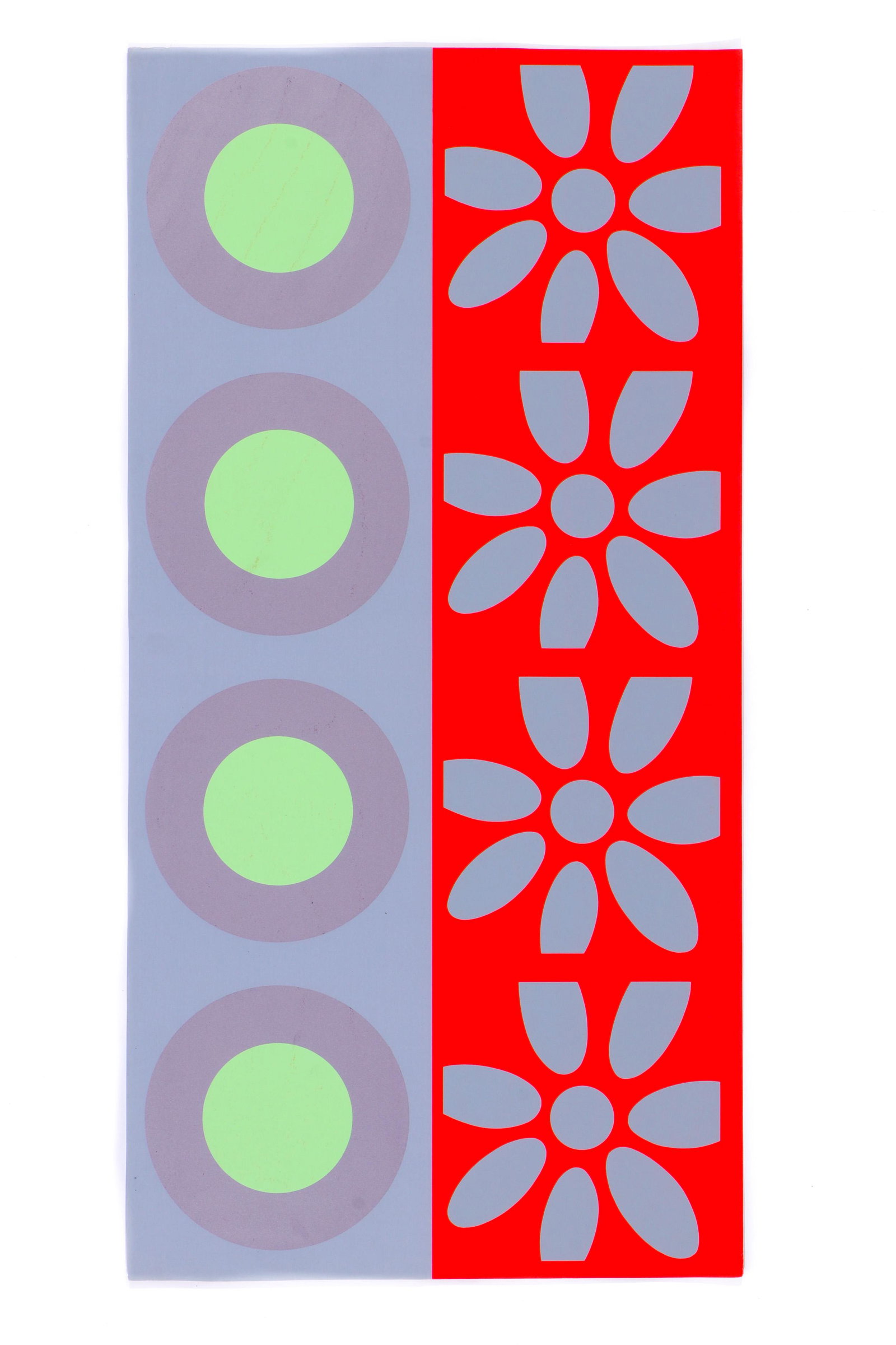 Peter Gee (British, 1932-2005): Peter Gee (British, 1932-2005) Untitled, 1967, silkscreen on paper, Unframed. Size: 40'' x 20'', 102 x 51 cm (sheet). Provenance: Collection of Allan Stone, New York.