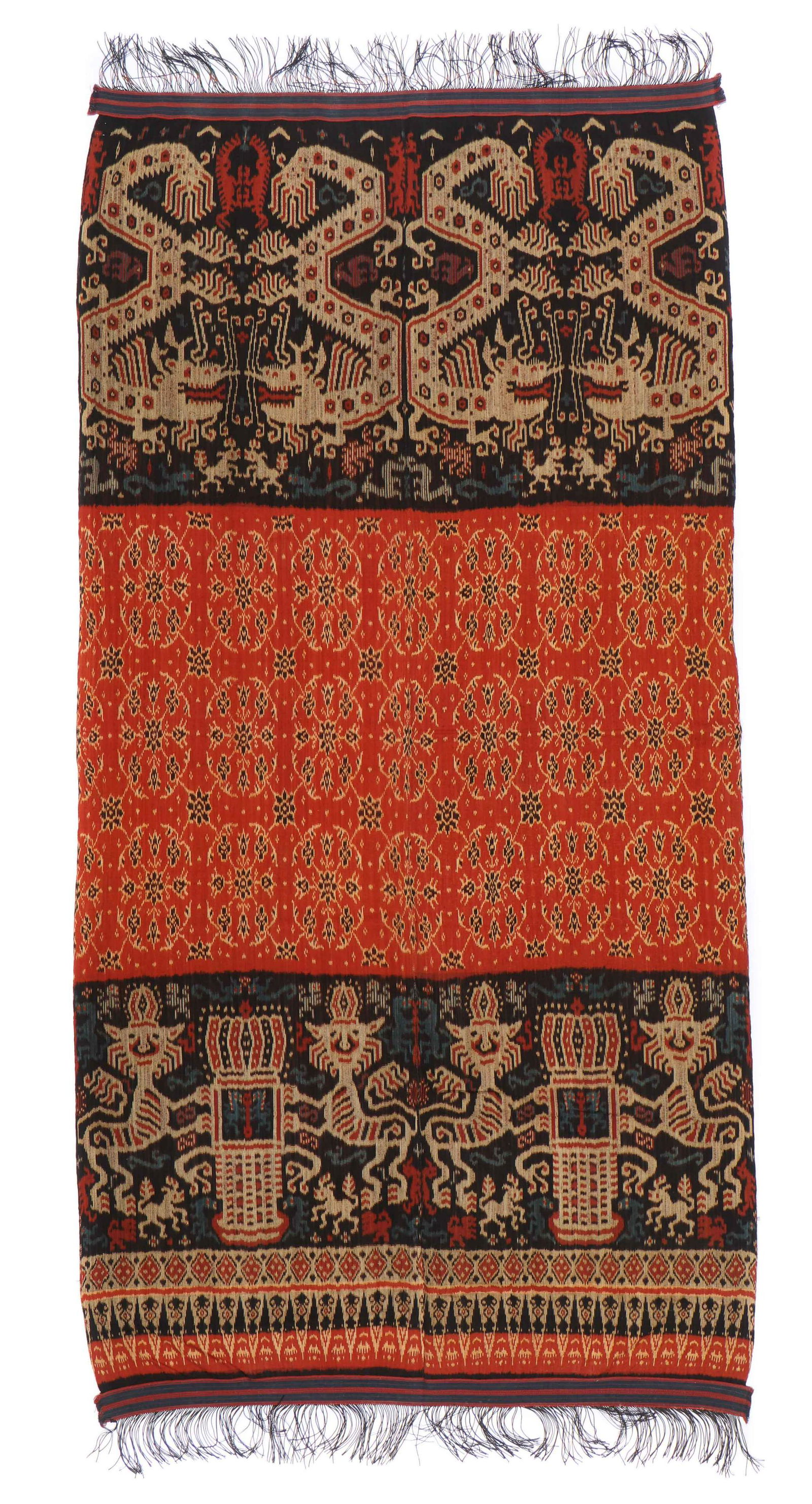 Sumba Ikat Hinggi with British Lion Motif (1 of 9)