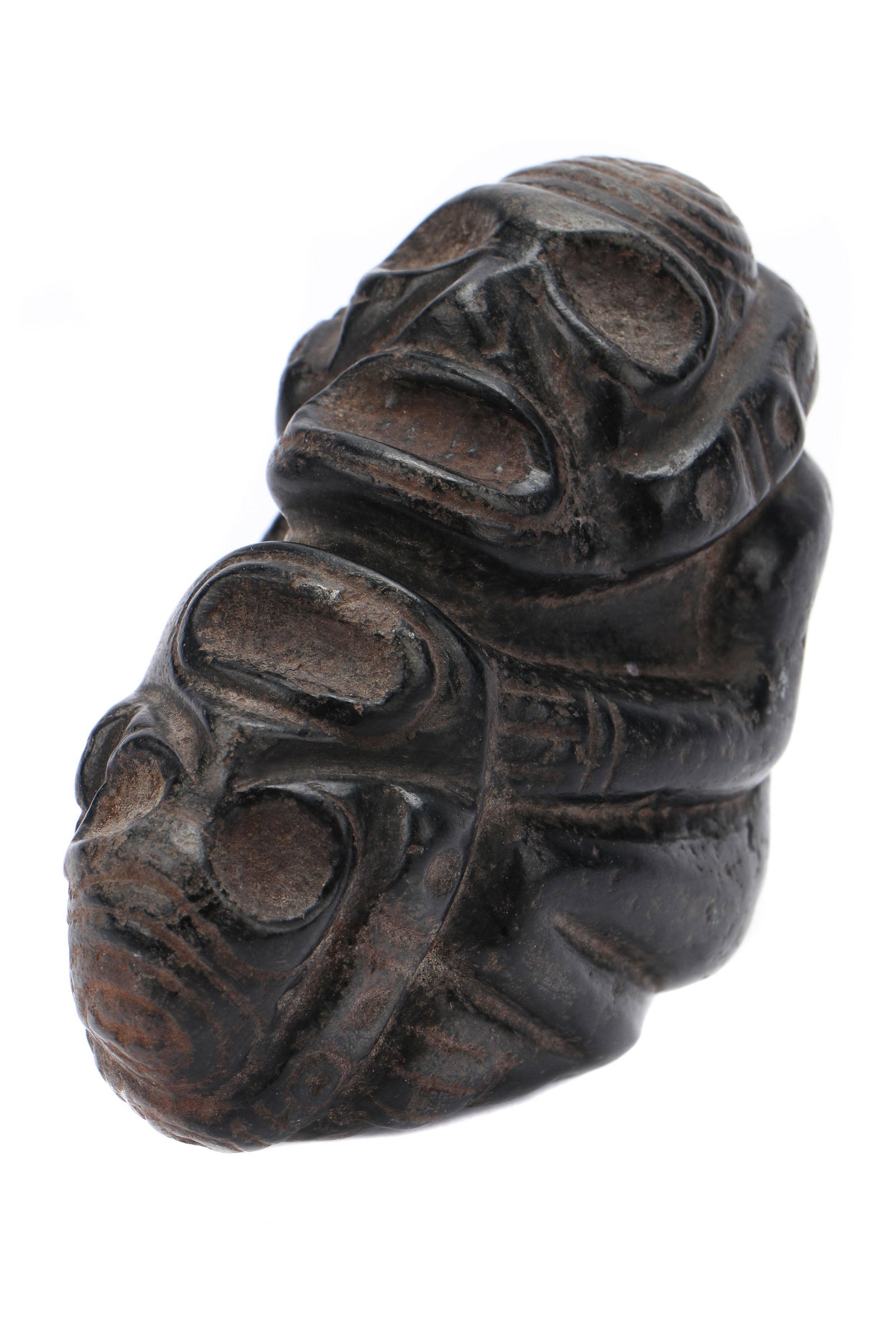 Taino Compound Cemi with Two Heads. (1 of 6)