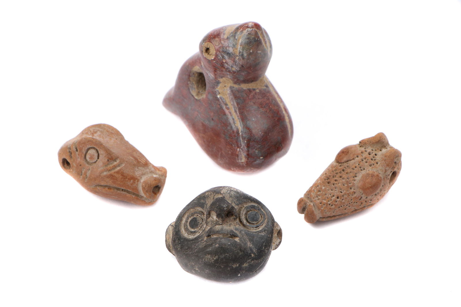 4 Chimu Zoomorphic Beads, Peru c. 900-1450 CE (1 of 7)