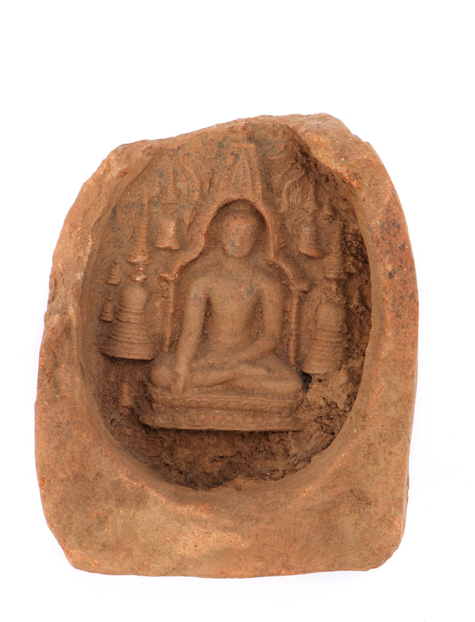 Bagan Period Terracotta Votive Tablet, Burma, 12th c. (1 of 6)