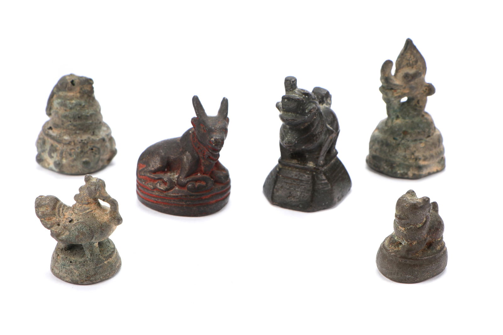 6 Bronze Opium Weights, Burma, 19th c. (1 of 6)