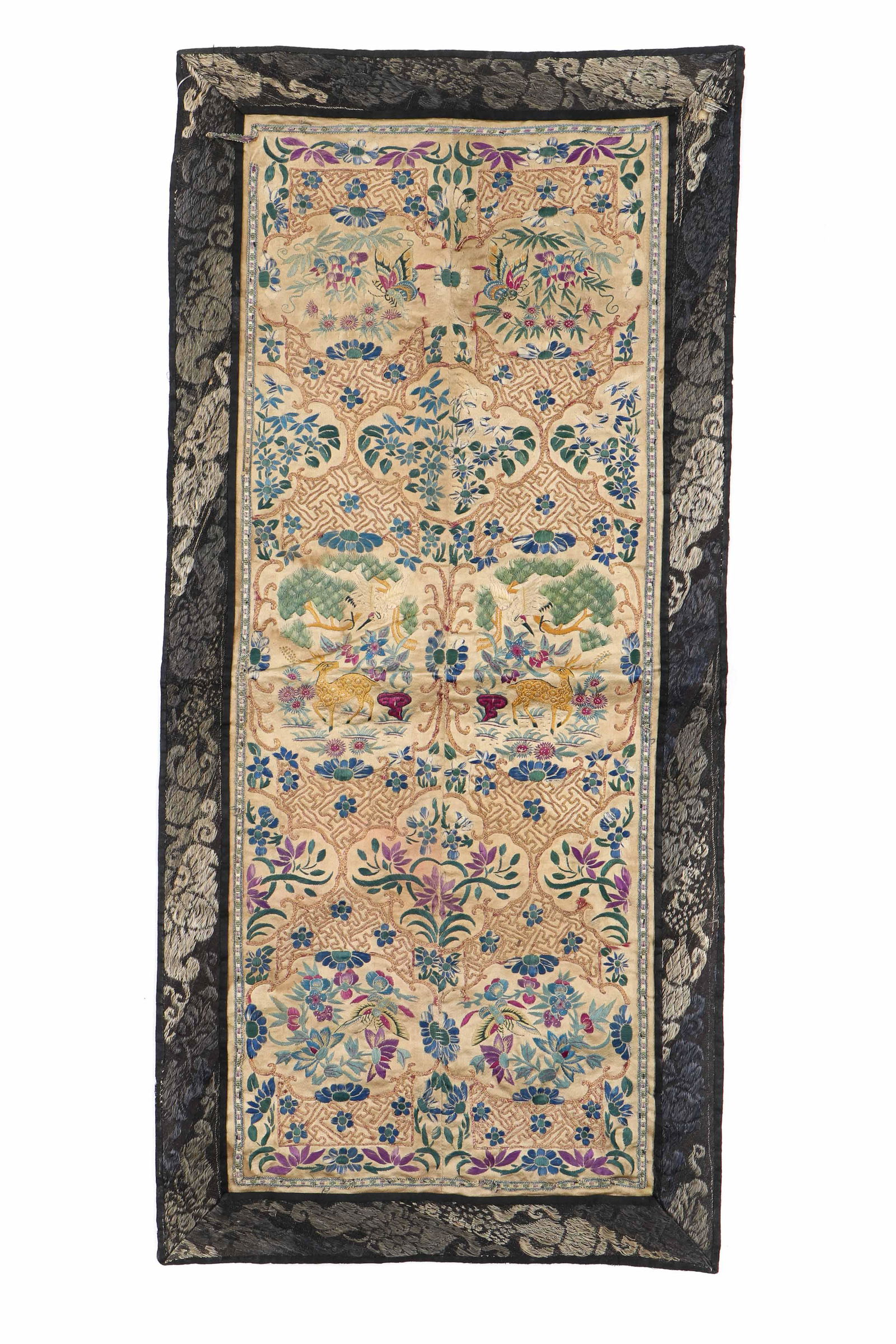 Antique Chinese Silk Embroidered Sleeve Bands (1 of 7)