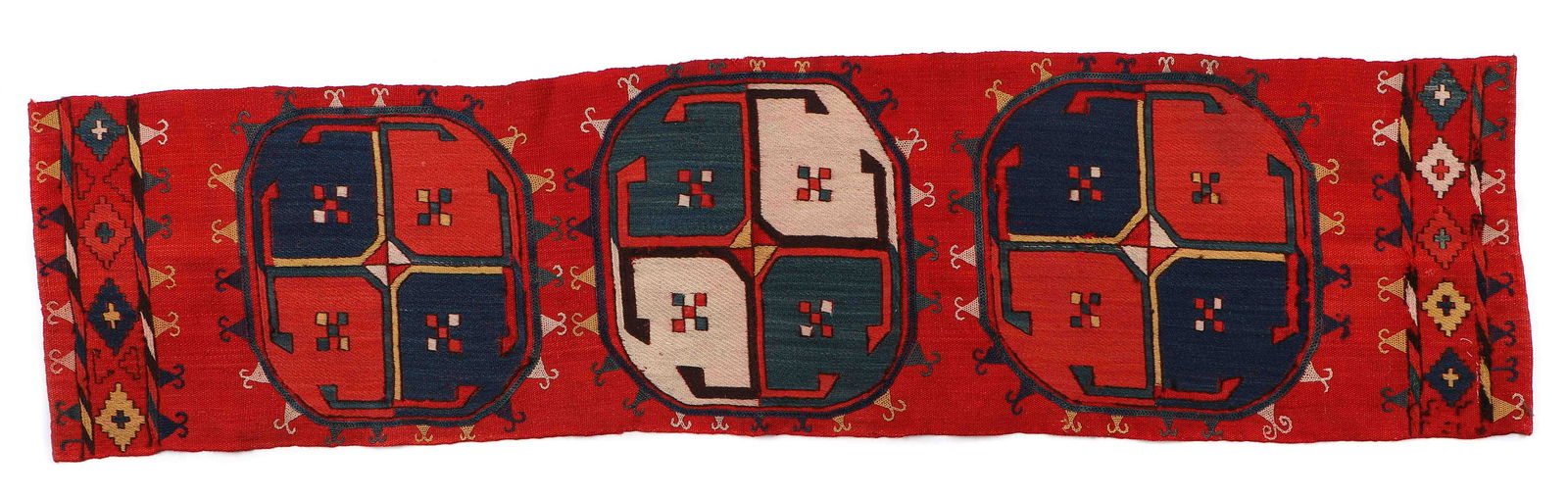 Central Asian Wool Flatweave, Late 19th C. (1 of 9)