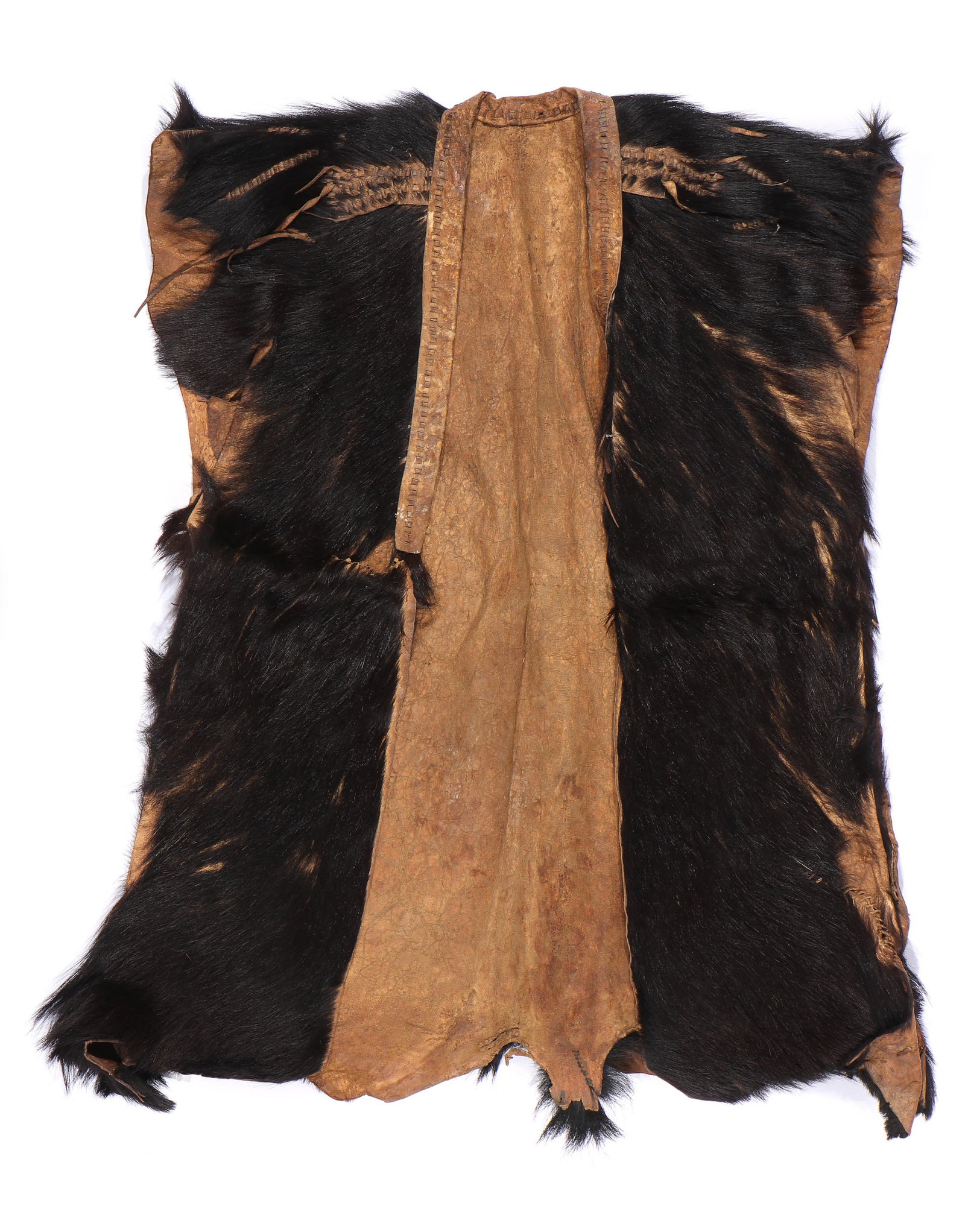Rare Yi Goatskin Vest, China: Rare Yi Goatskin Vest, Yunnan, early 20th century. Size: 34'' x 32'' (86 x 81 cm).