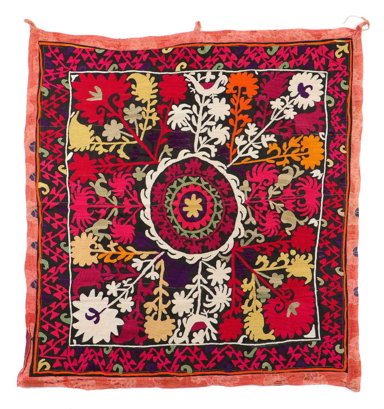 Central Asian Embroidery, Silk on Cotton (1 of 10)