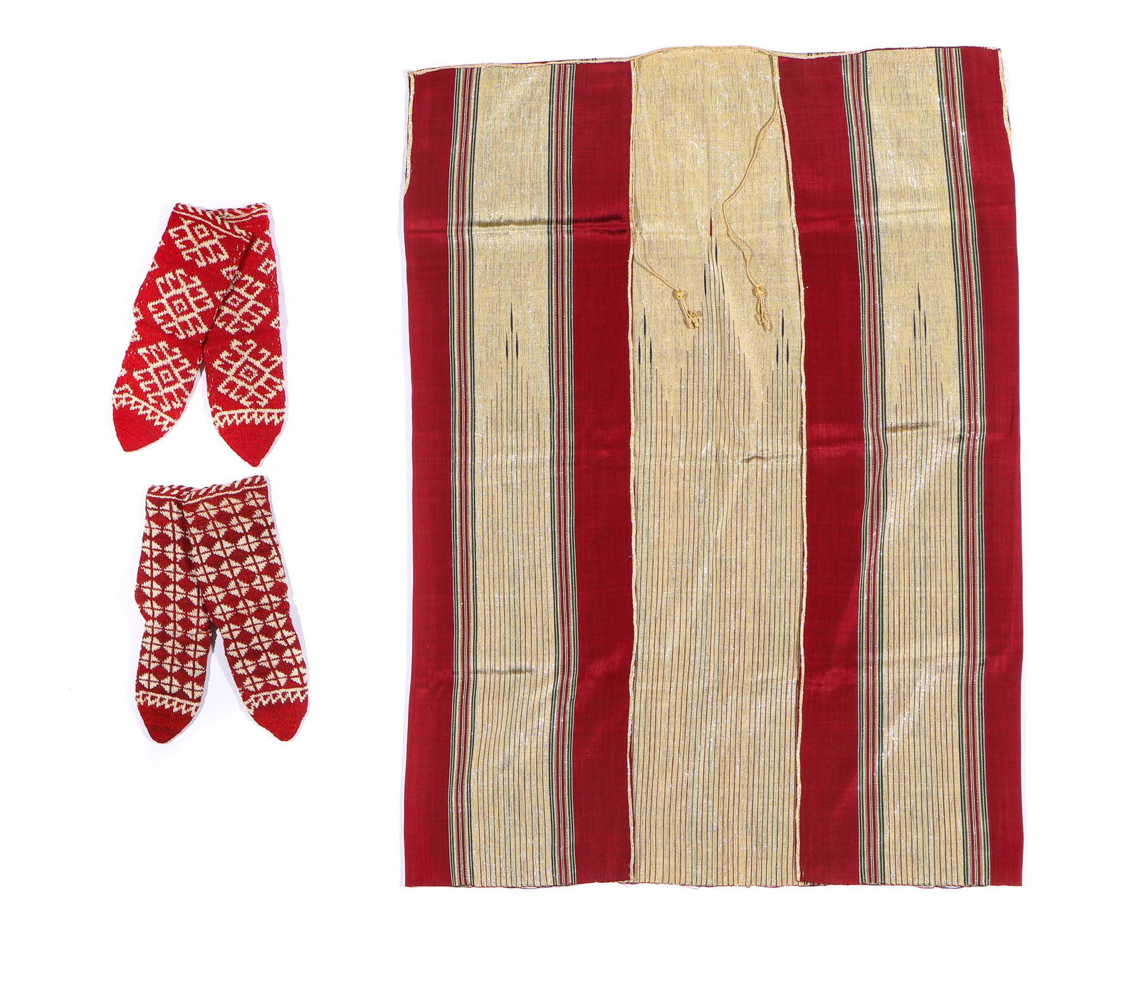 Syrian Silk Aba Over Robe and Turkish Wool Socks (1 of 7)
