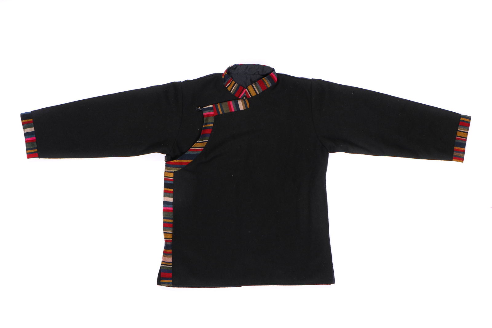 Nepali Jacket with Tibetan Wool Twill-Woven Trim (1 of 9)