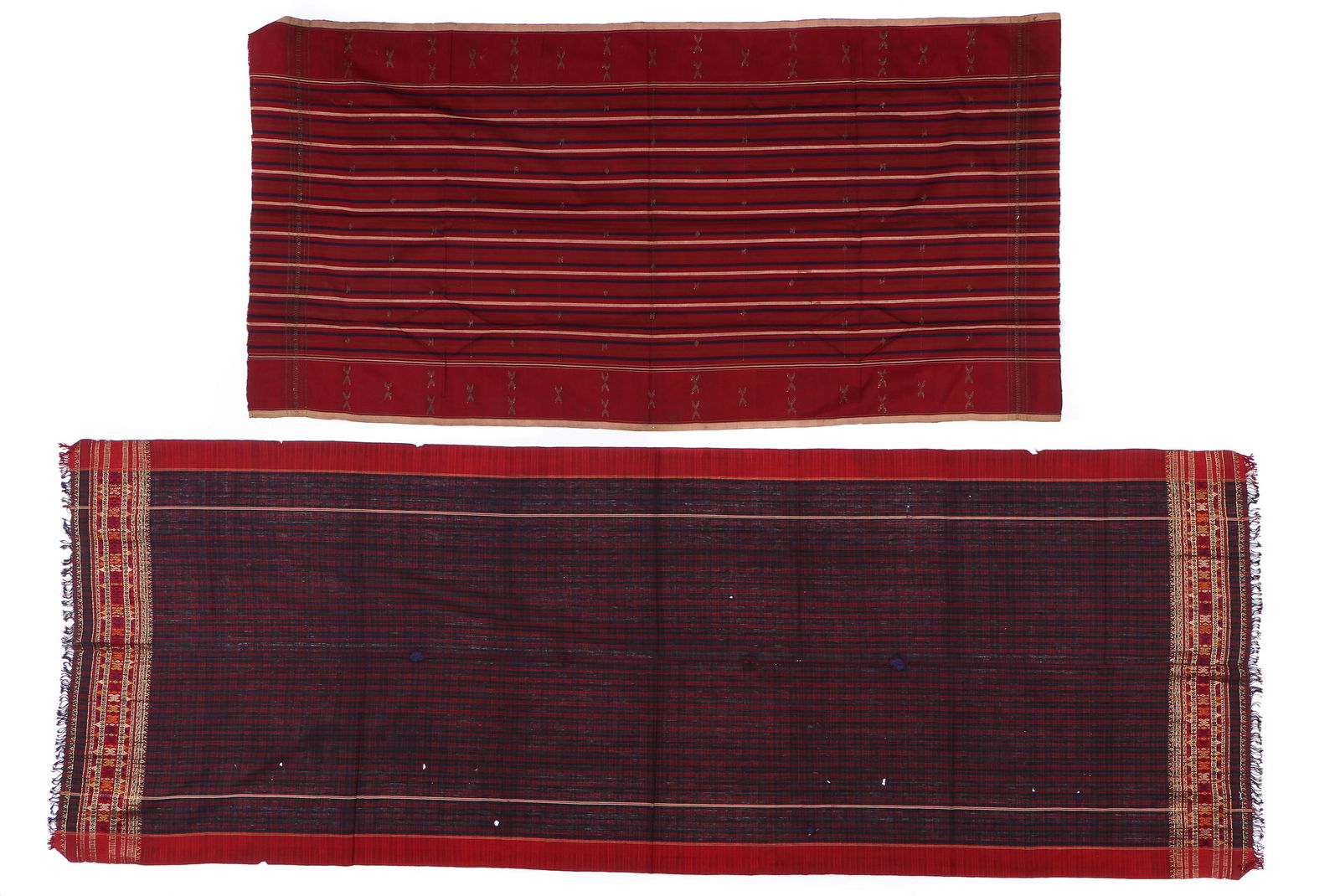 2 Old Indonesian Silk Textiles, Sumatra, Minangkabau (1 of 10)