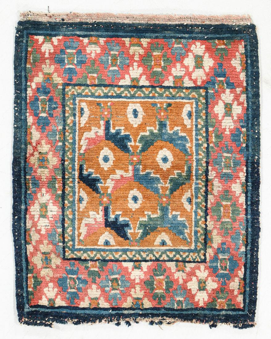 Tibetan Rug, Tibet, 19th C., 1'9'' x 2'2'' (1 of 6)