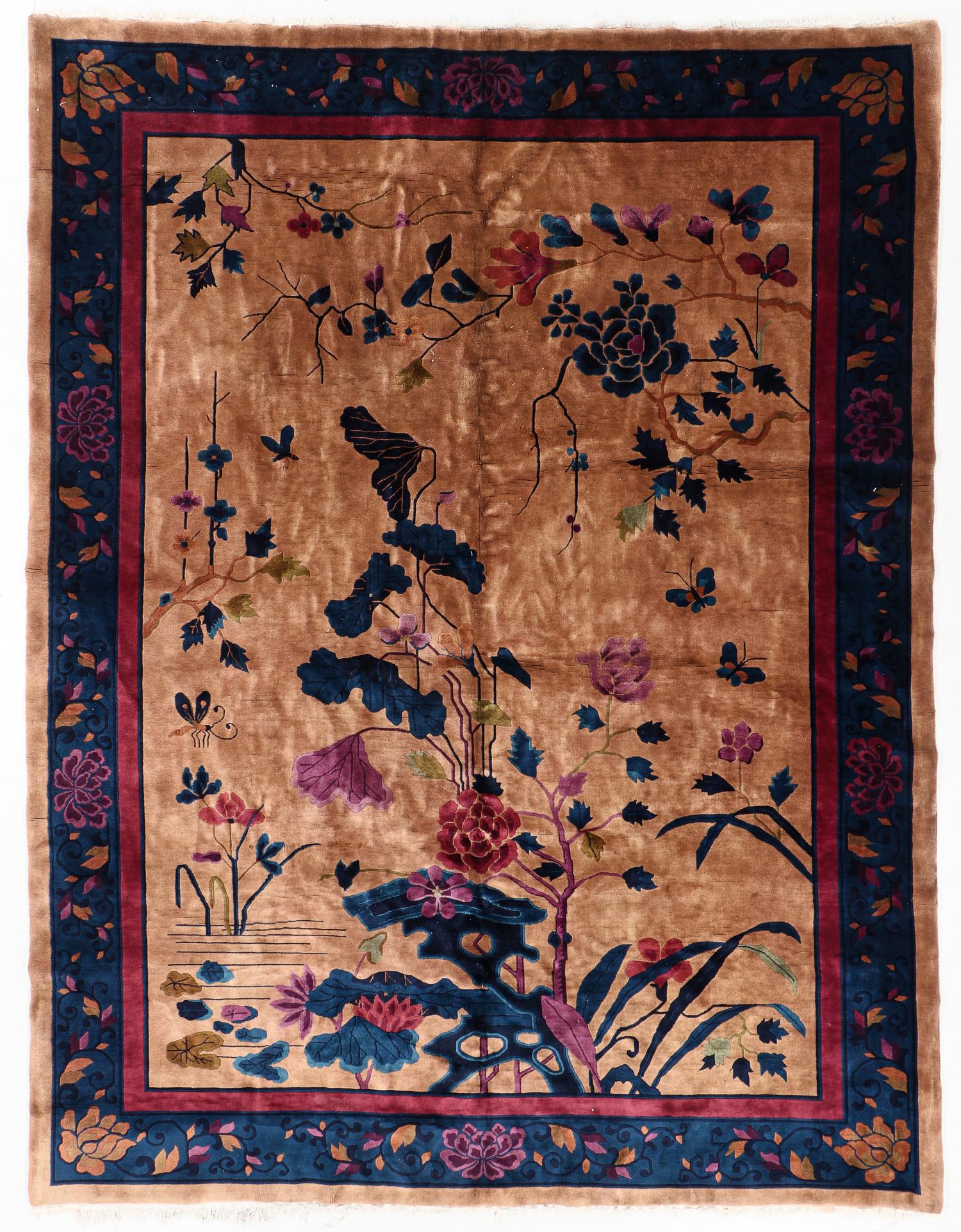 Art Deco Rug, China, Early 20th C., 8'9'' x 11'6'' (1 of 5)