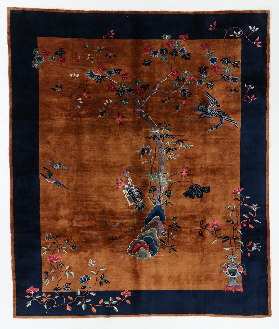 Art Deco Rug, China, Early 20th C., 7'11'' x 9'3'' (1 of 6)