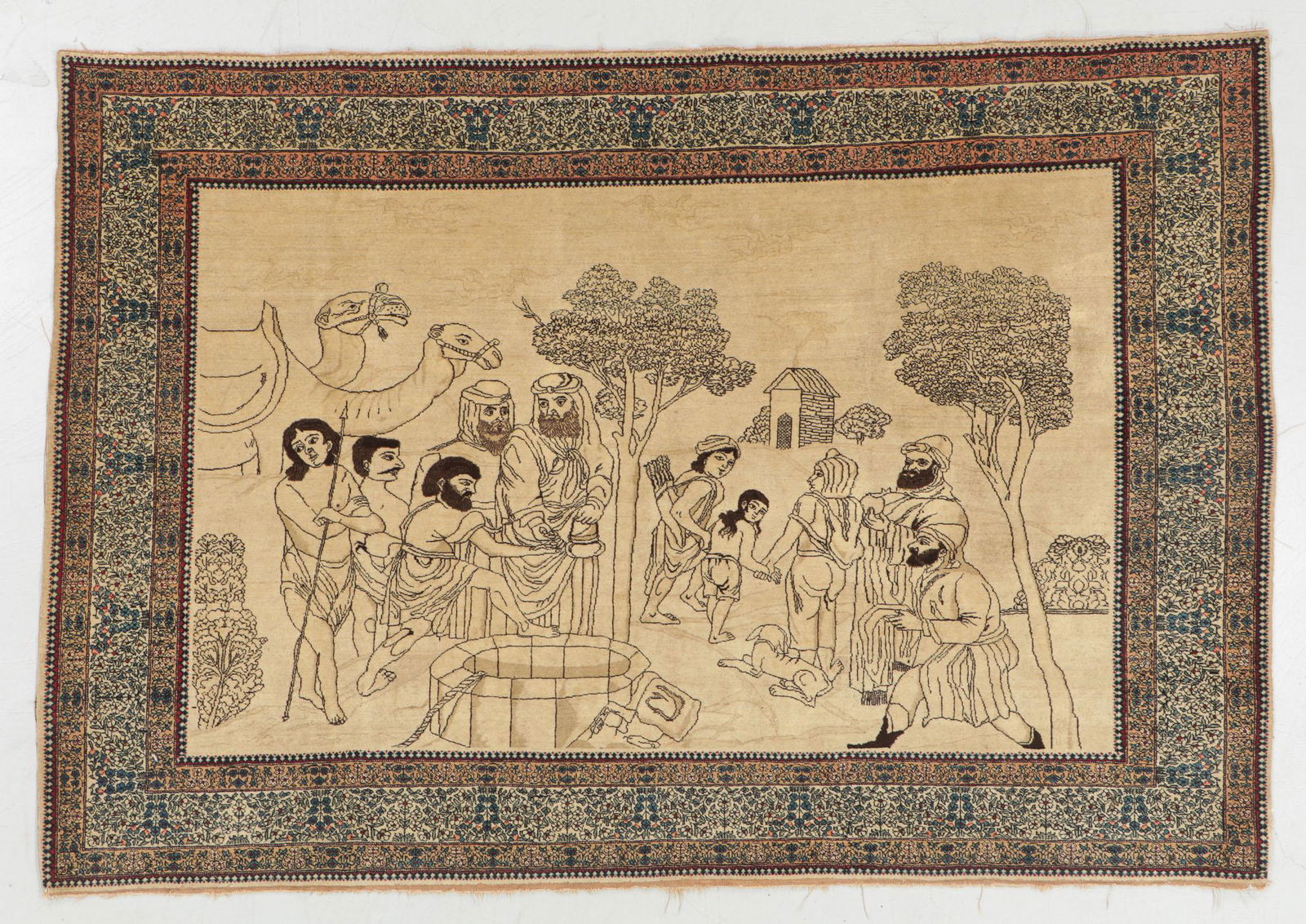 Tabriz Pictorial Rug, Persia, Circa 1900, 6'4'' x 4'4'' (1 of 6)