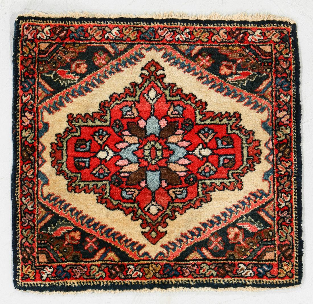 West Persian Mat, Circa 1900, 1'6'' x 1'4'' (1 of 6)