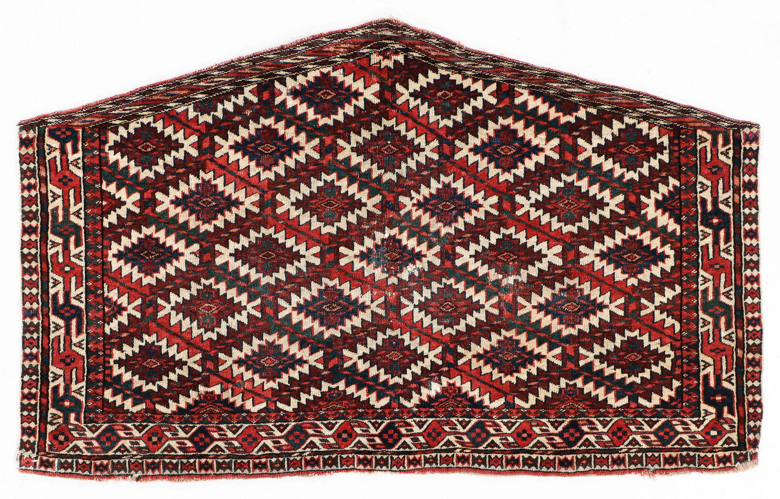 Yomud Asmalyk Rug, Turkmenistan, Late 19th C., 3'10'' x (1 of 6)