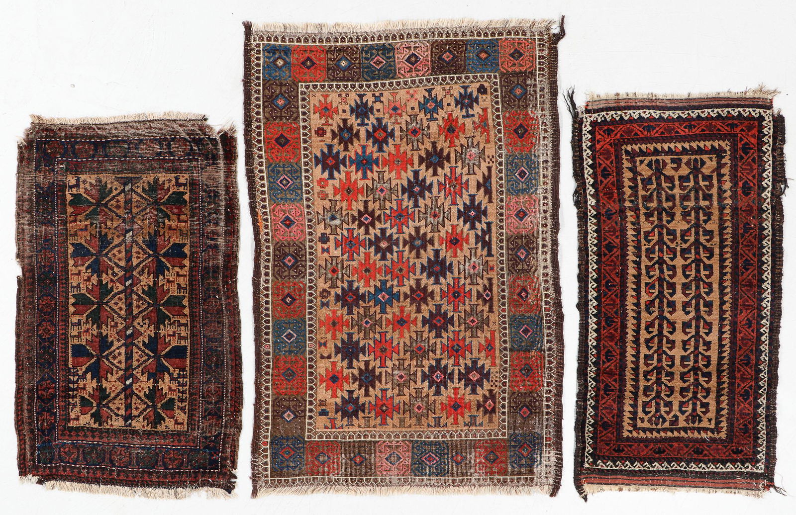 Three 19th C. Beluch Rugs, Afghanistan (1 of 9)