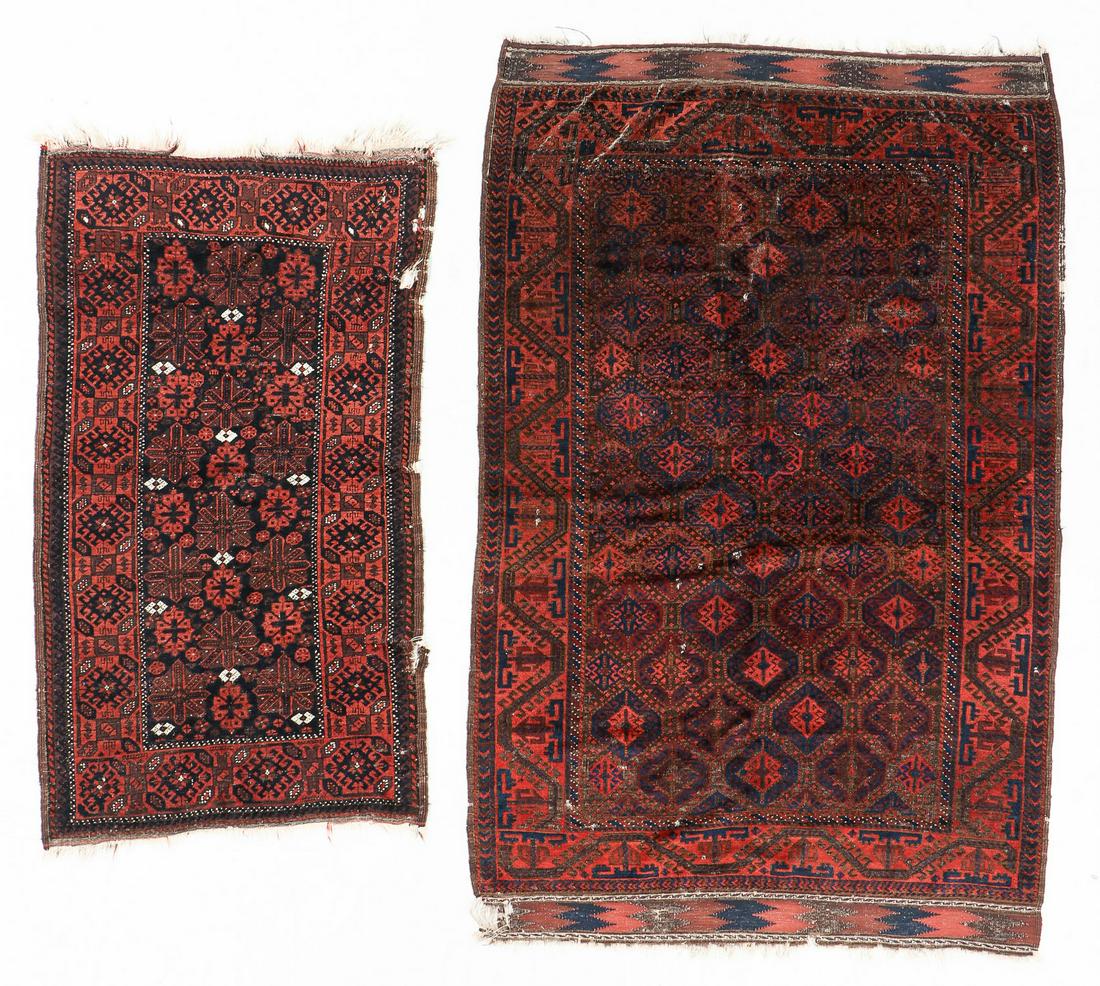 Two 19th C. Beluch Rugs, Afghanistan (1 of 8)