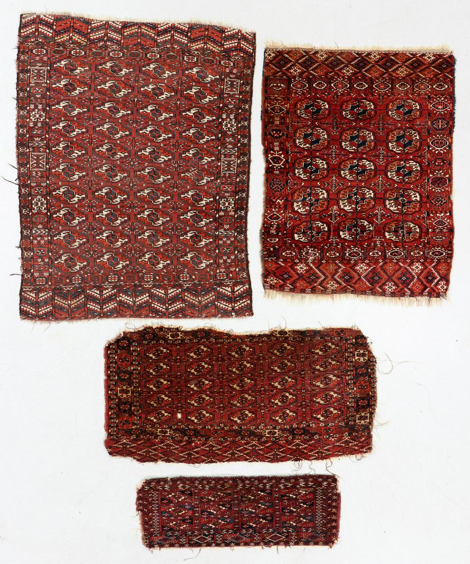 Four 19th C. Tekke Rugs, Turkmenistan (1 of 8)